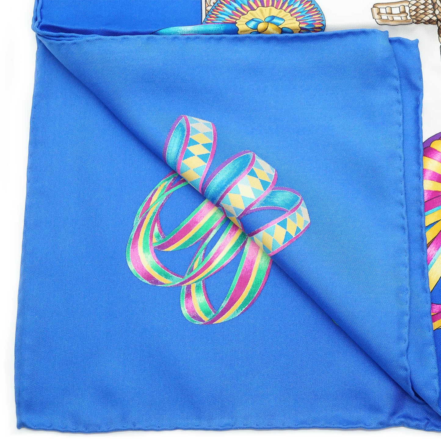 Les Rubans du Cheval Carre 90 Silk Scarf