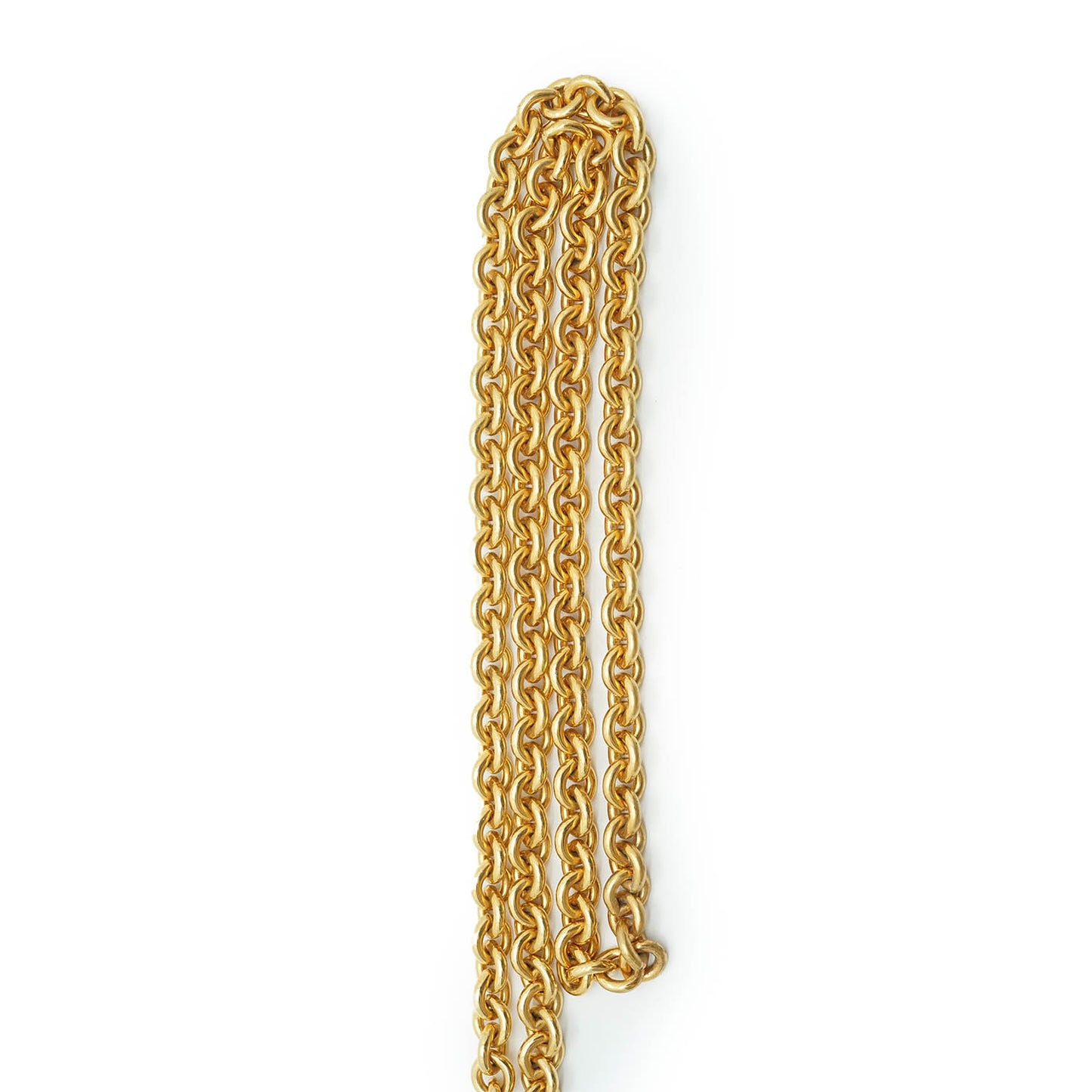 Coco Mark Round Pendant Necklace GP