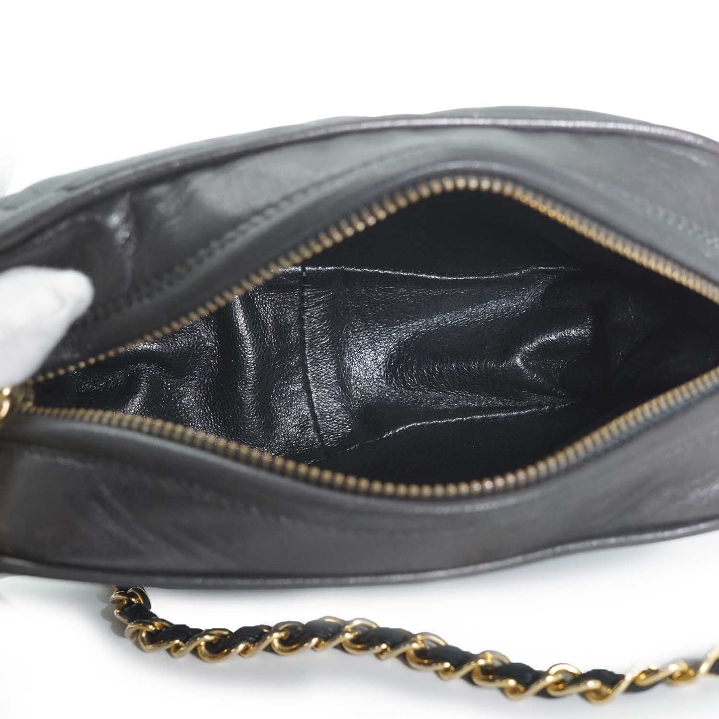 CC Lambskin Matelasse Fringe Chain Shoulder Camera Bag