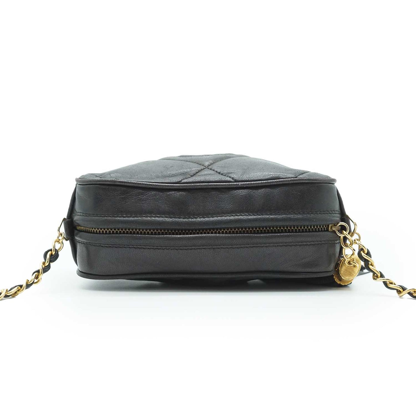 CC Lambskin Matelasse Fringe Chain Shoulder Camera Bag