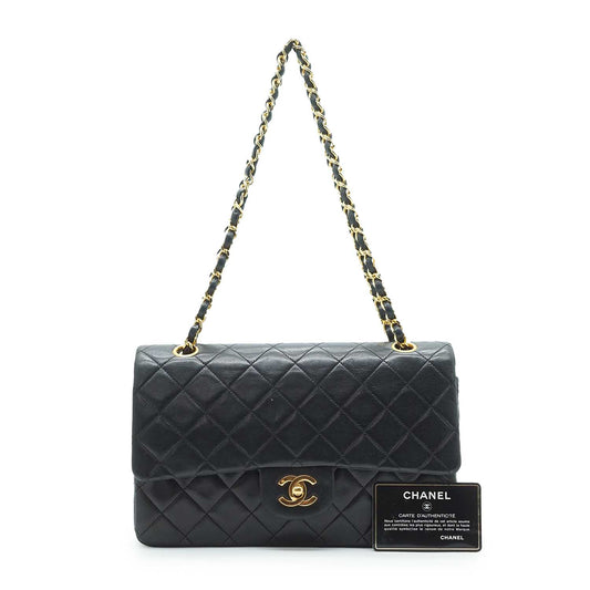 Lambskin Matelasse 25 Double Flap Chain Shoulder Bag