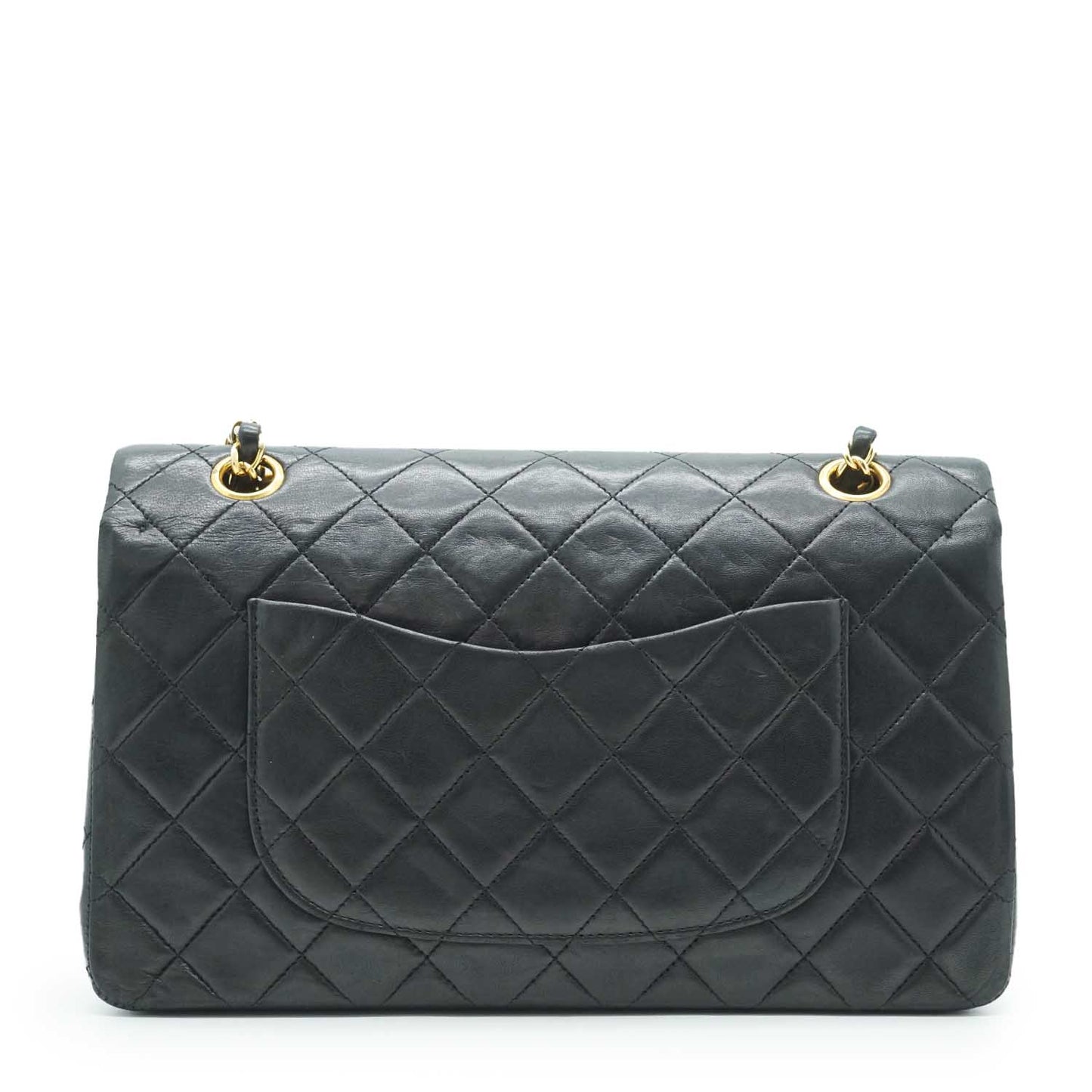 Lambskin Matelasse 25 Double Flap Chain Shoulder Bag