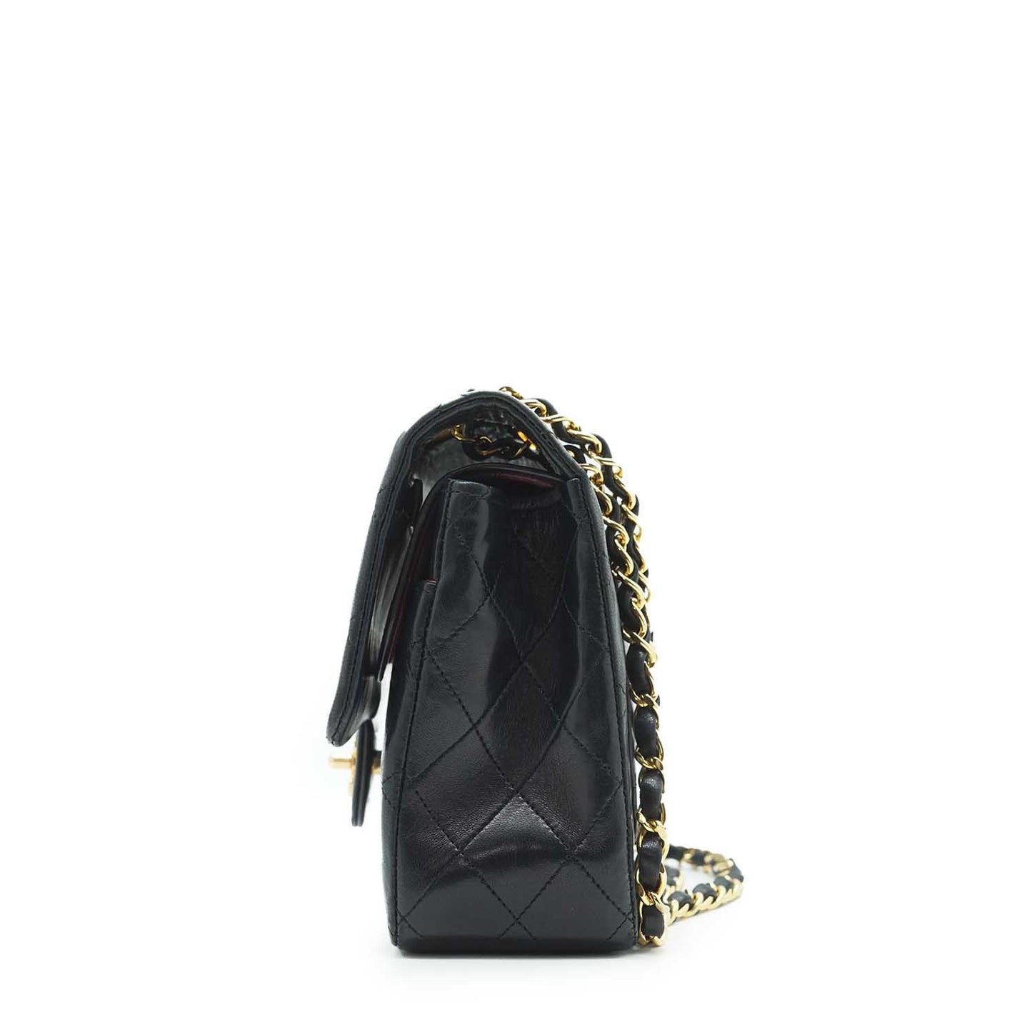 Lambskin Matelasse 25 Double Flap Chain Shoulder Bag