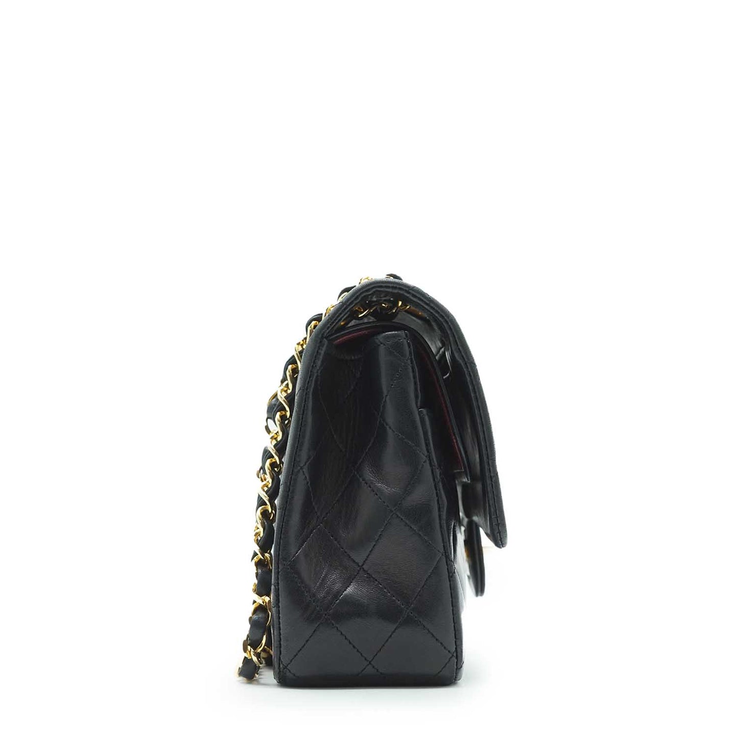 Lambskin Matelasse 25 Double Flap Chain Shoulder Bag