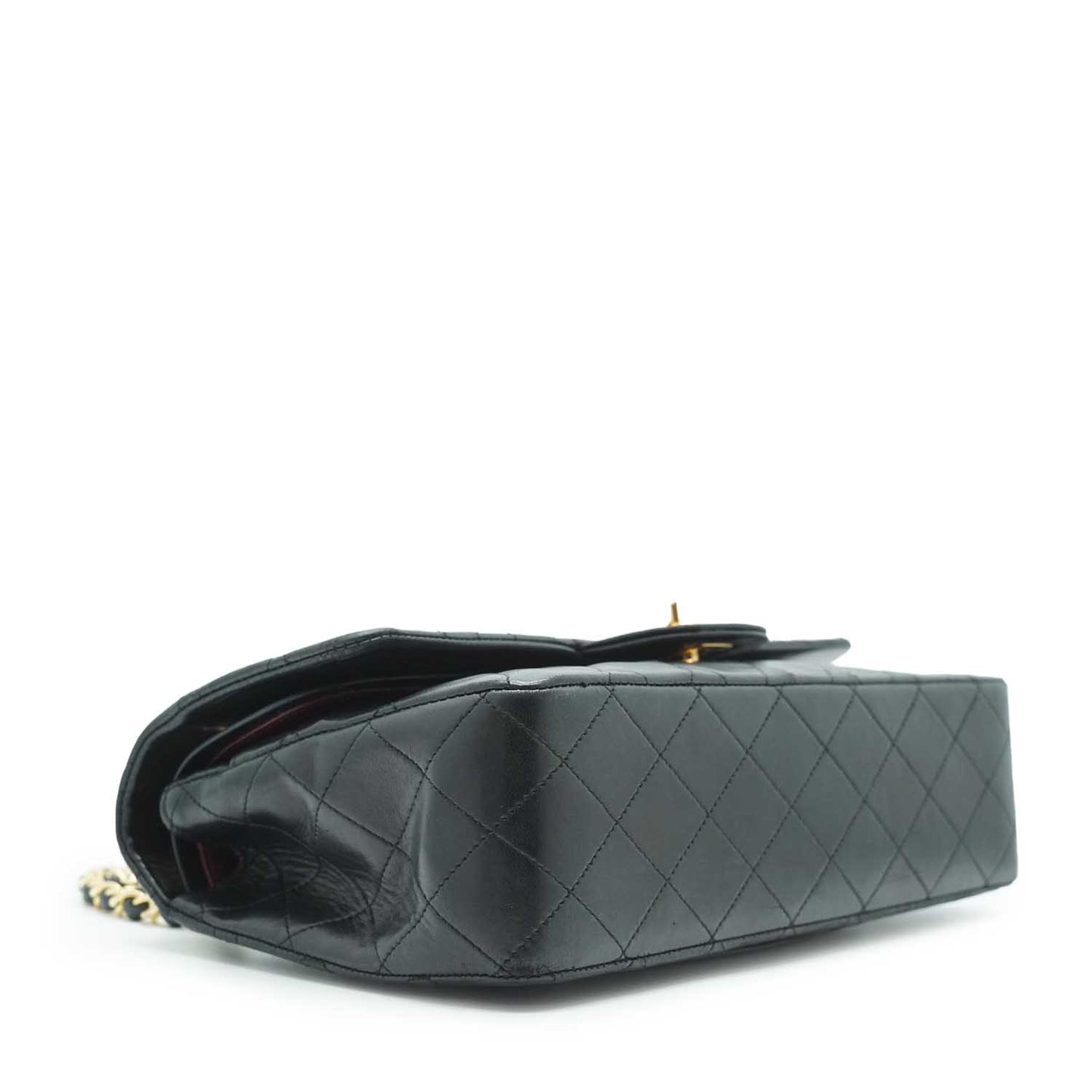 Lambskin Matelasse 25 Double Flap Chain Shoulder Bag