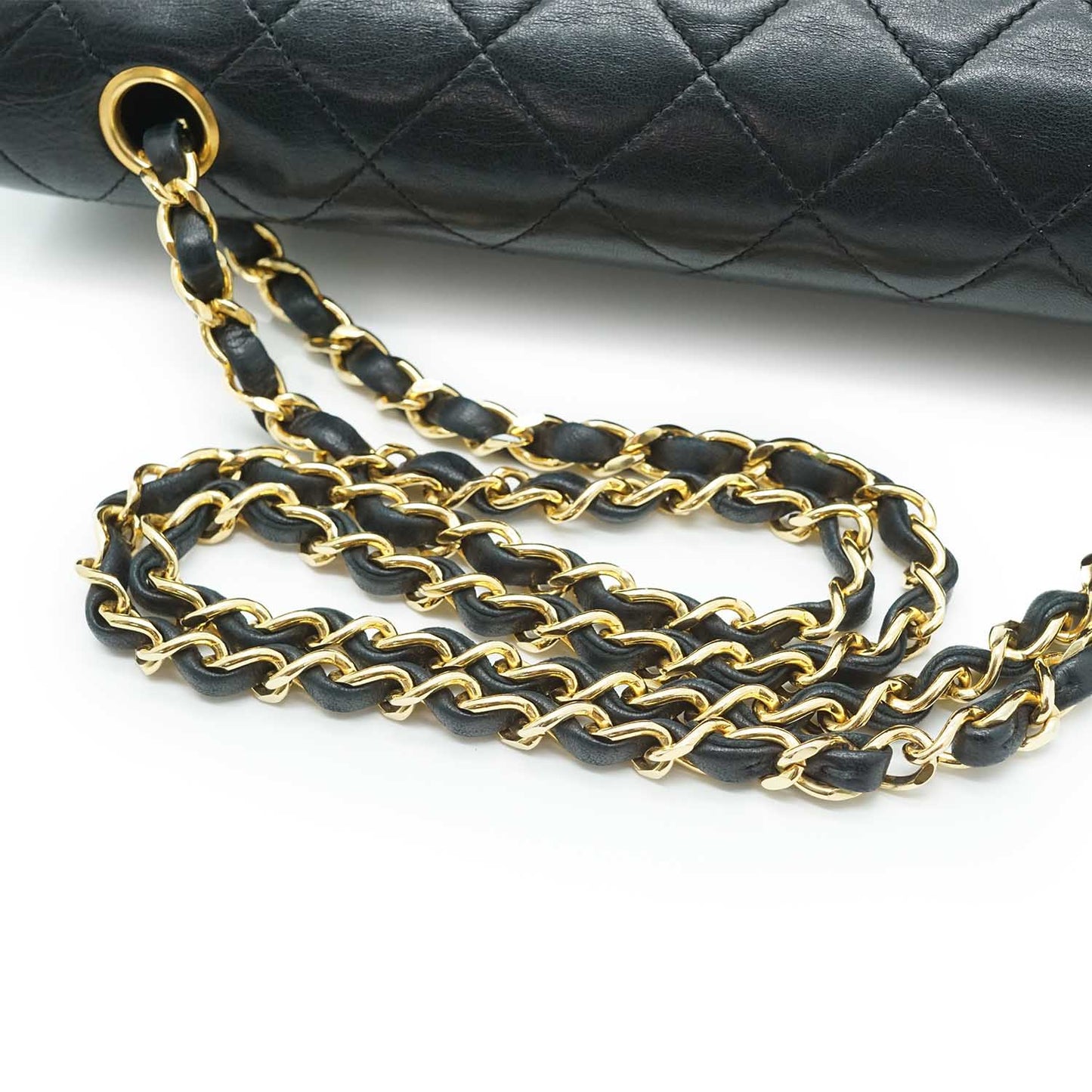 Lambskin Matelasse 25 Double Flap Chain Shoulder Bag