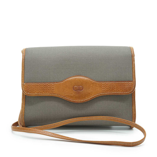 Canvas Leather Crossbody Bag