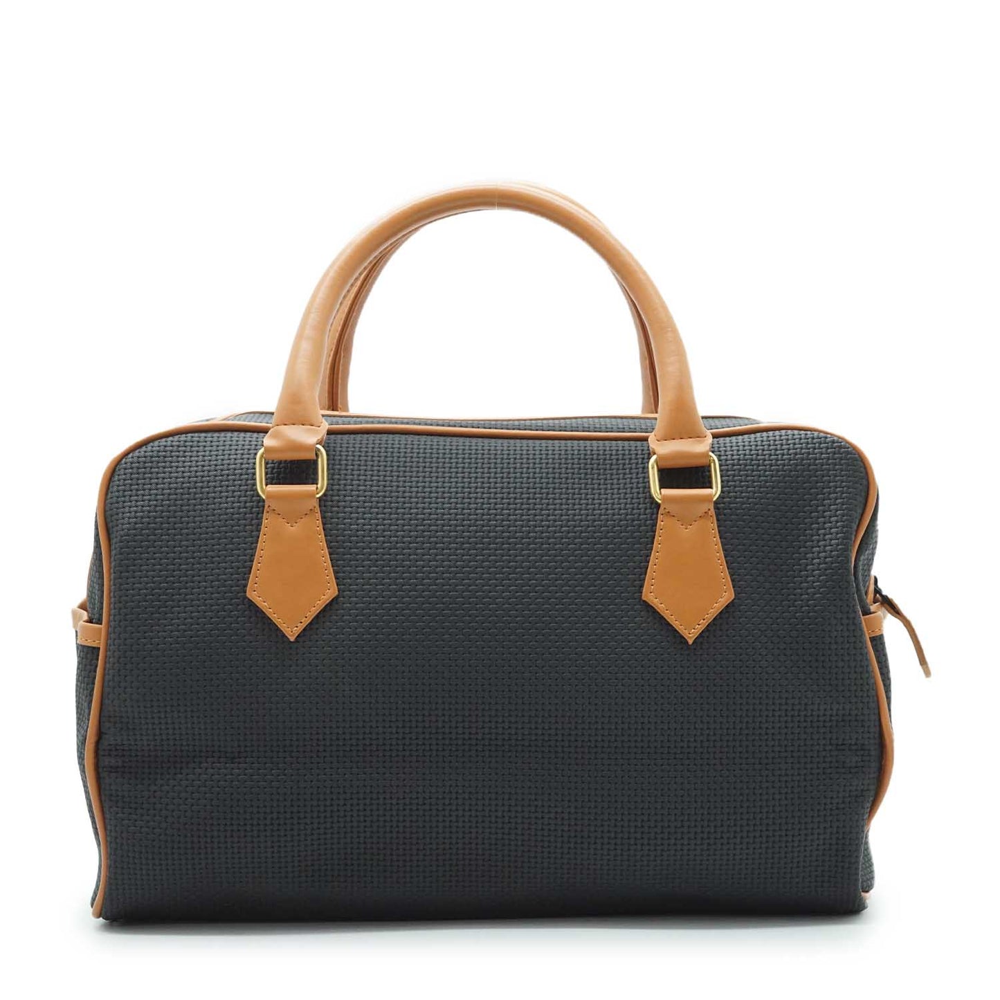 Vintage Canvas Leather Boston Bag