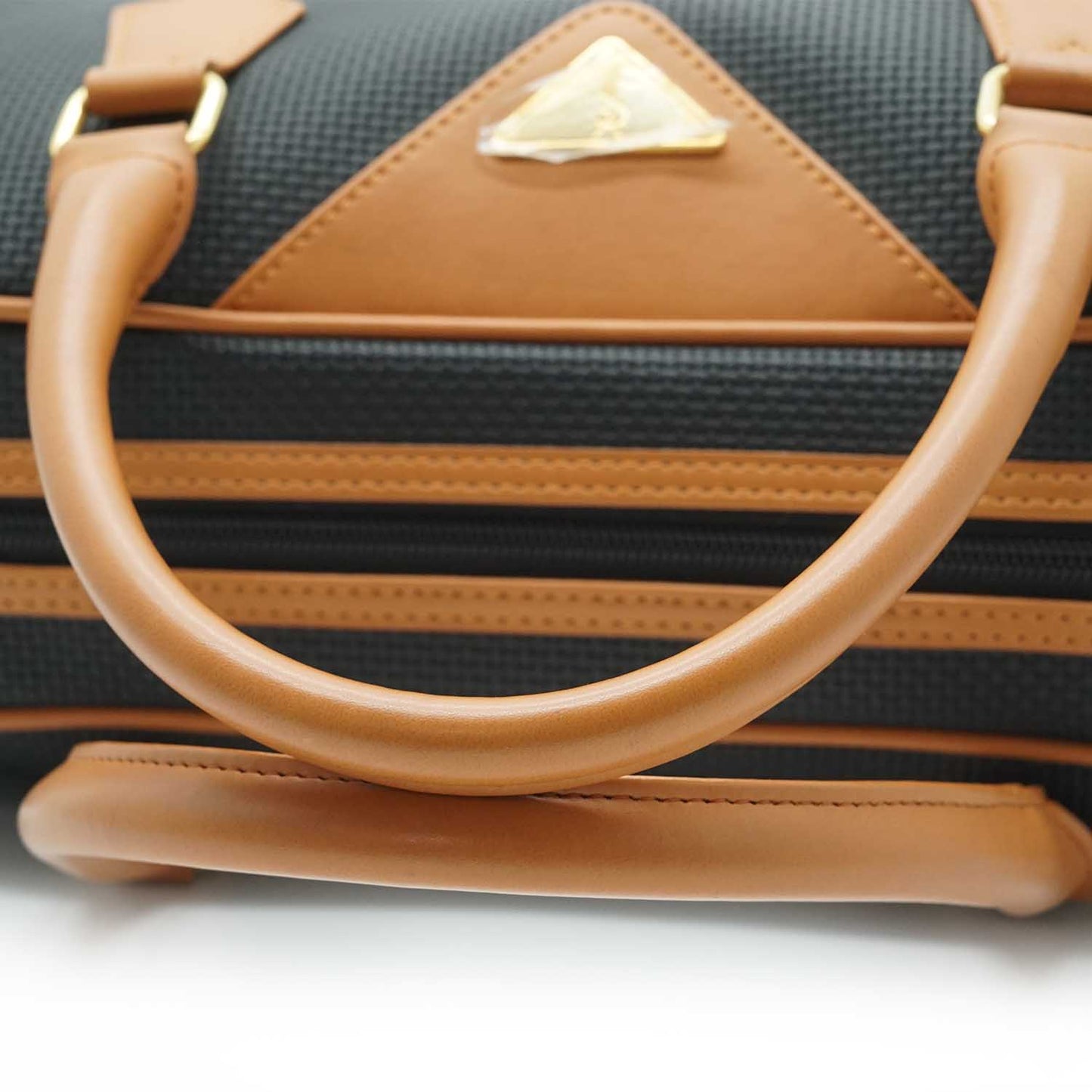 Vintage Canvas Leather Boston Bag