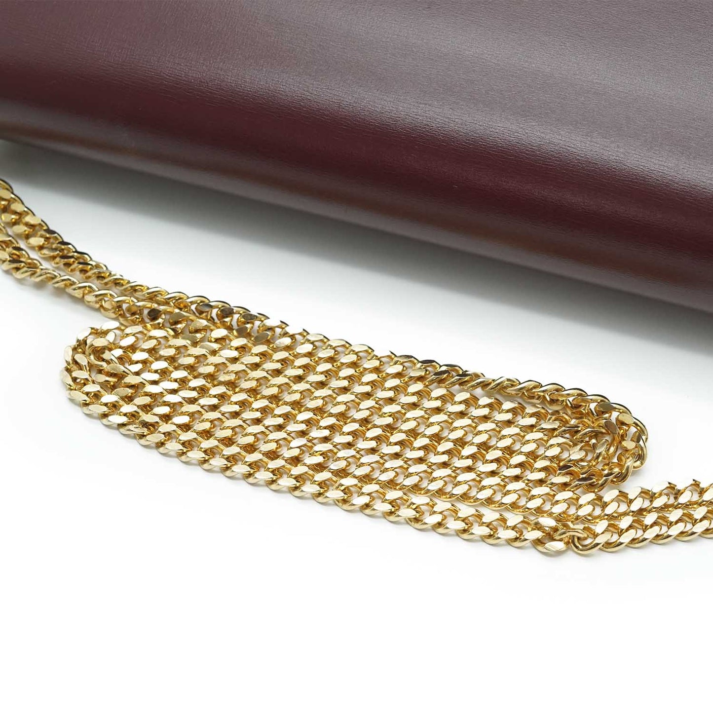 Vintage Leather Chain Shoulder Bag