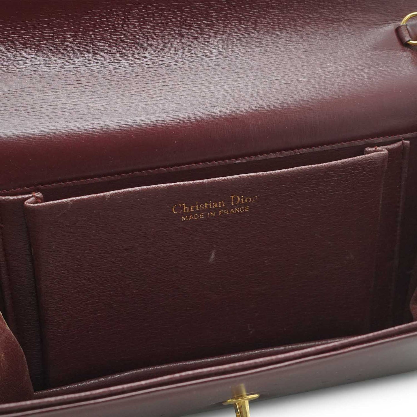 Vintage Leather Chain Shoulder Bag