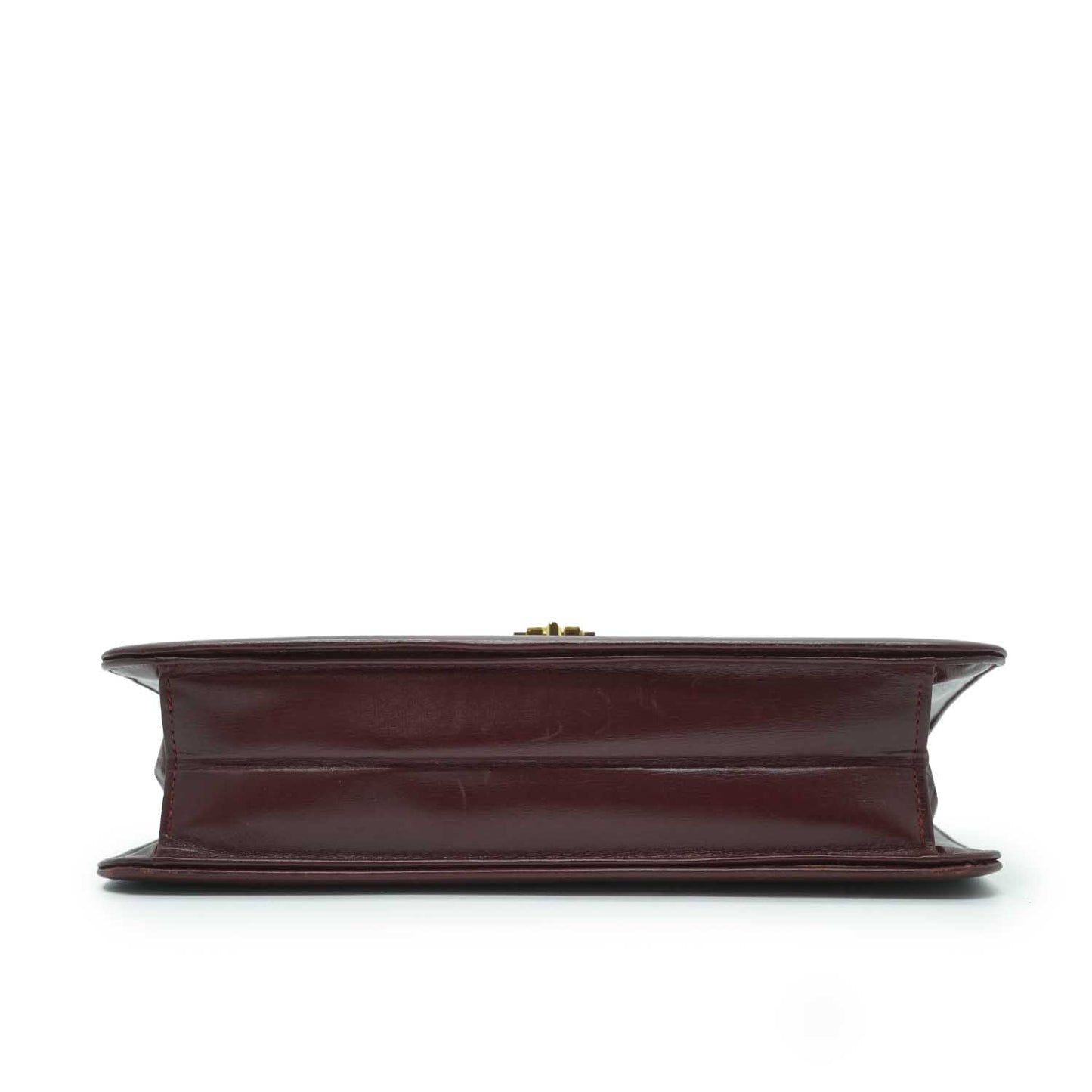 Vintage Leather Chain Shoulder Bag