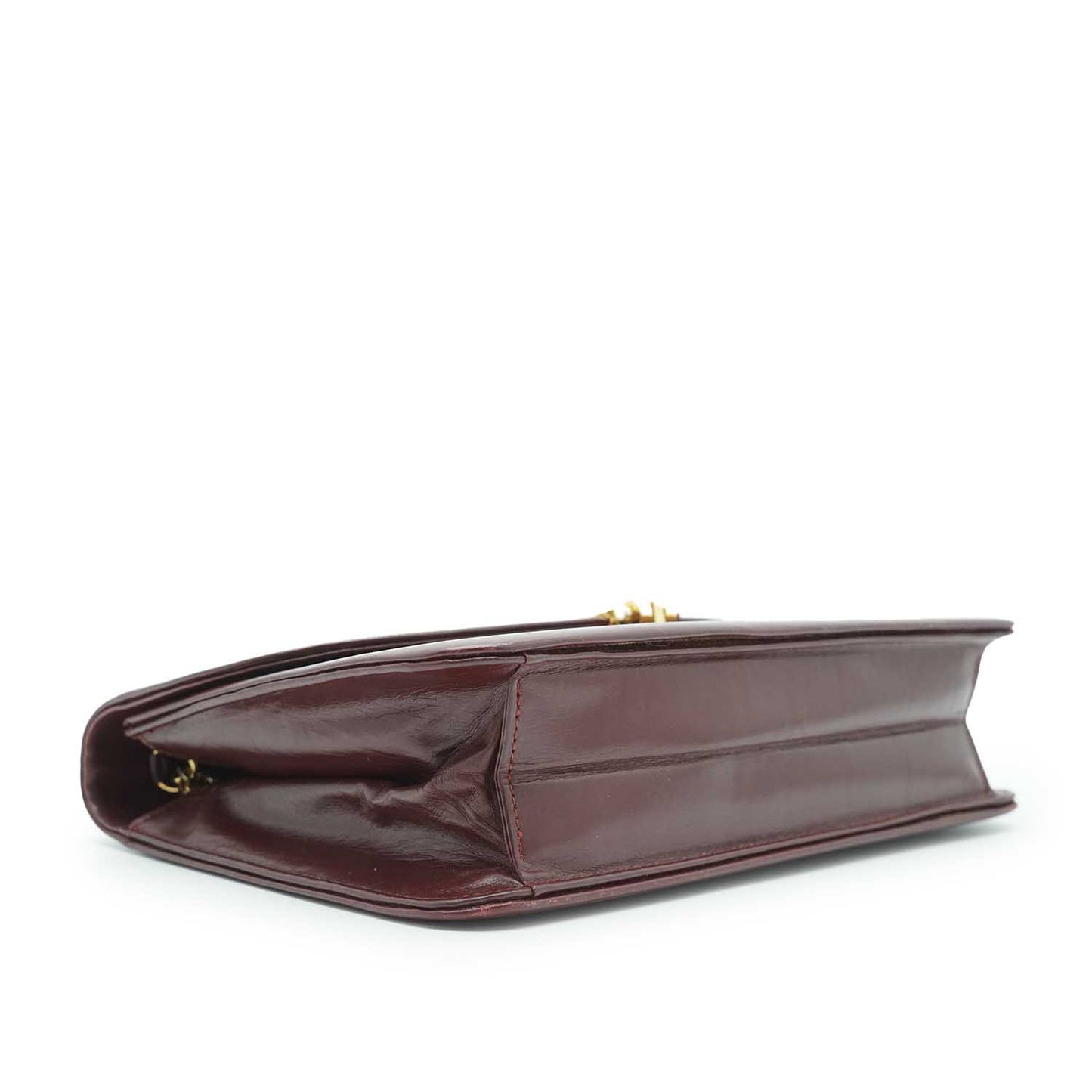 Vintage Leather Chain Shoulder Bag