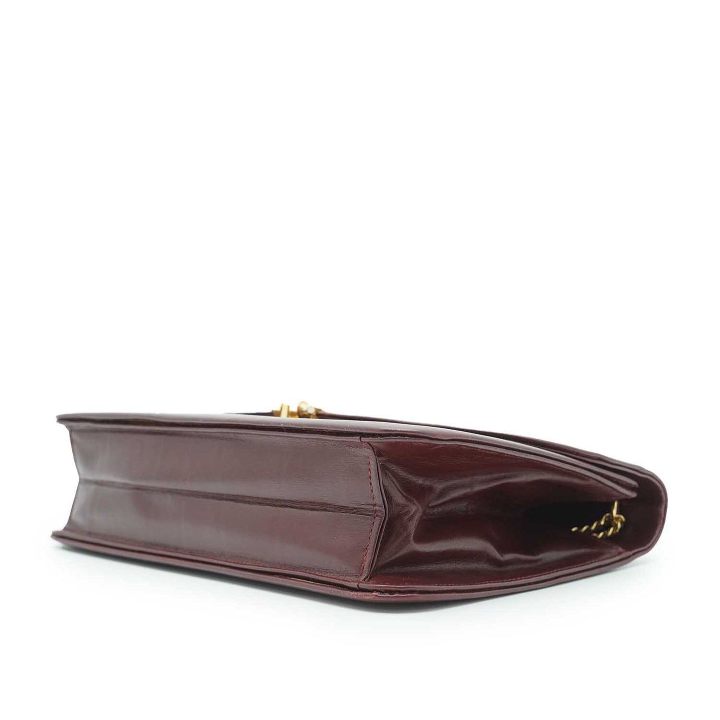 Vintage Leather Chain Shoulder Bag