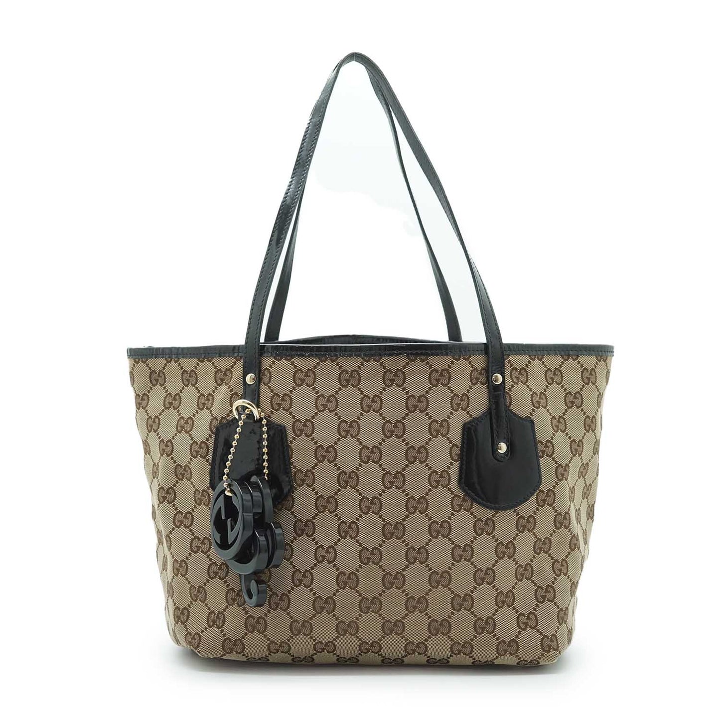 GG Enamel Canvas Charm Tote