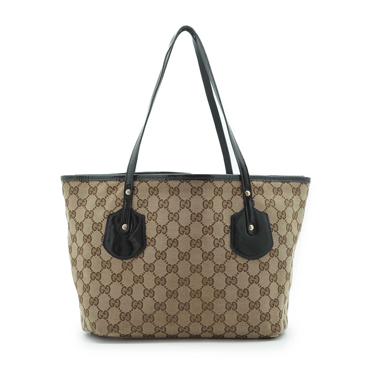 GG Enamel Canvas Charm Tote