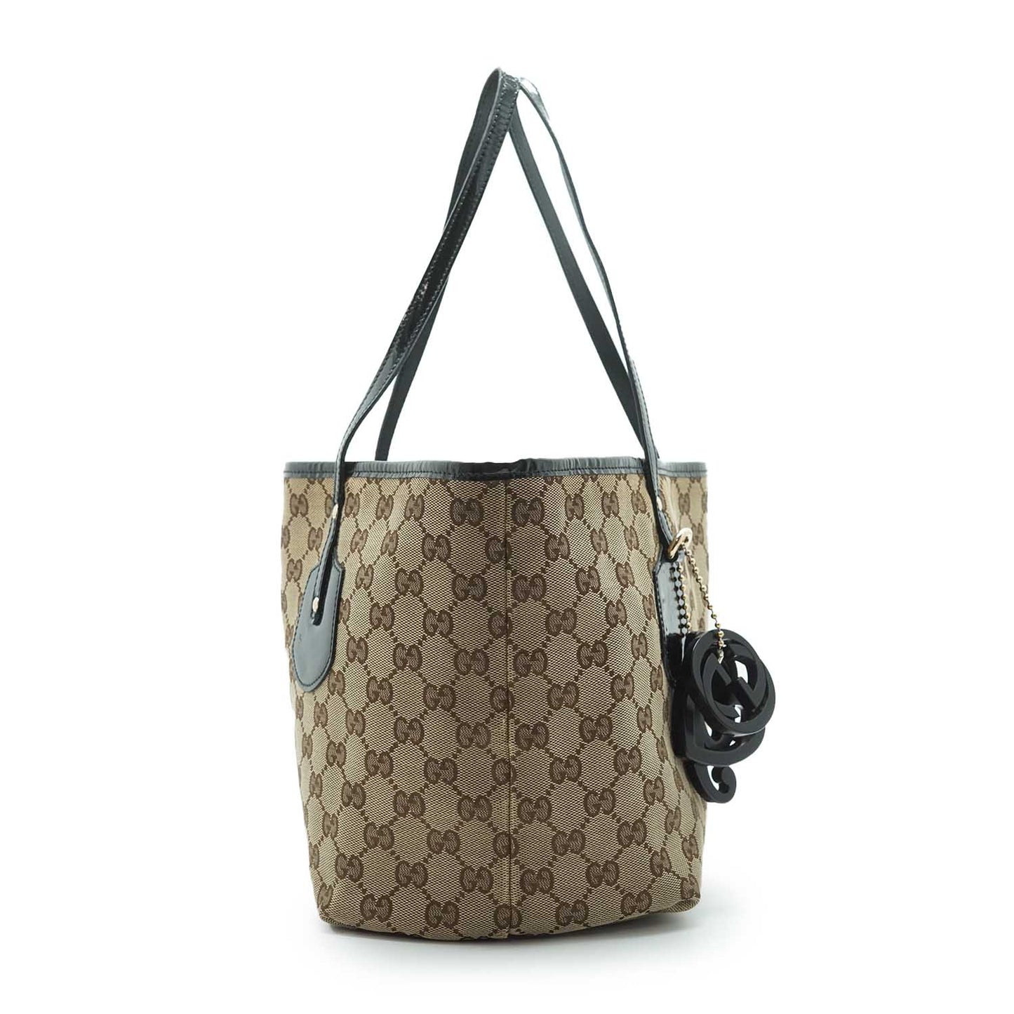 GG Enamel Canvas Charm Tote