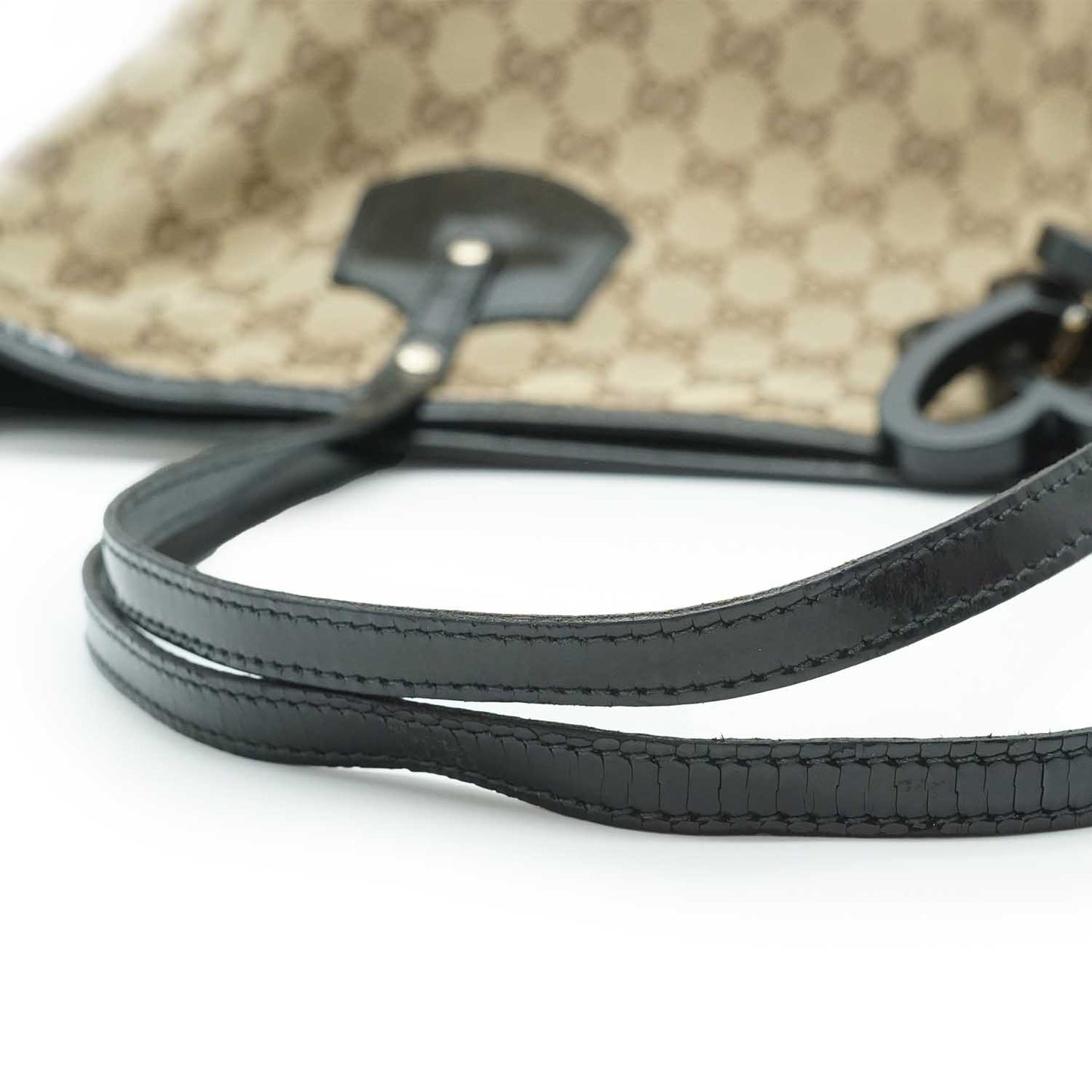 GG Enamel Canvas Charm Tote