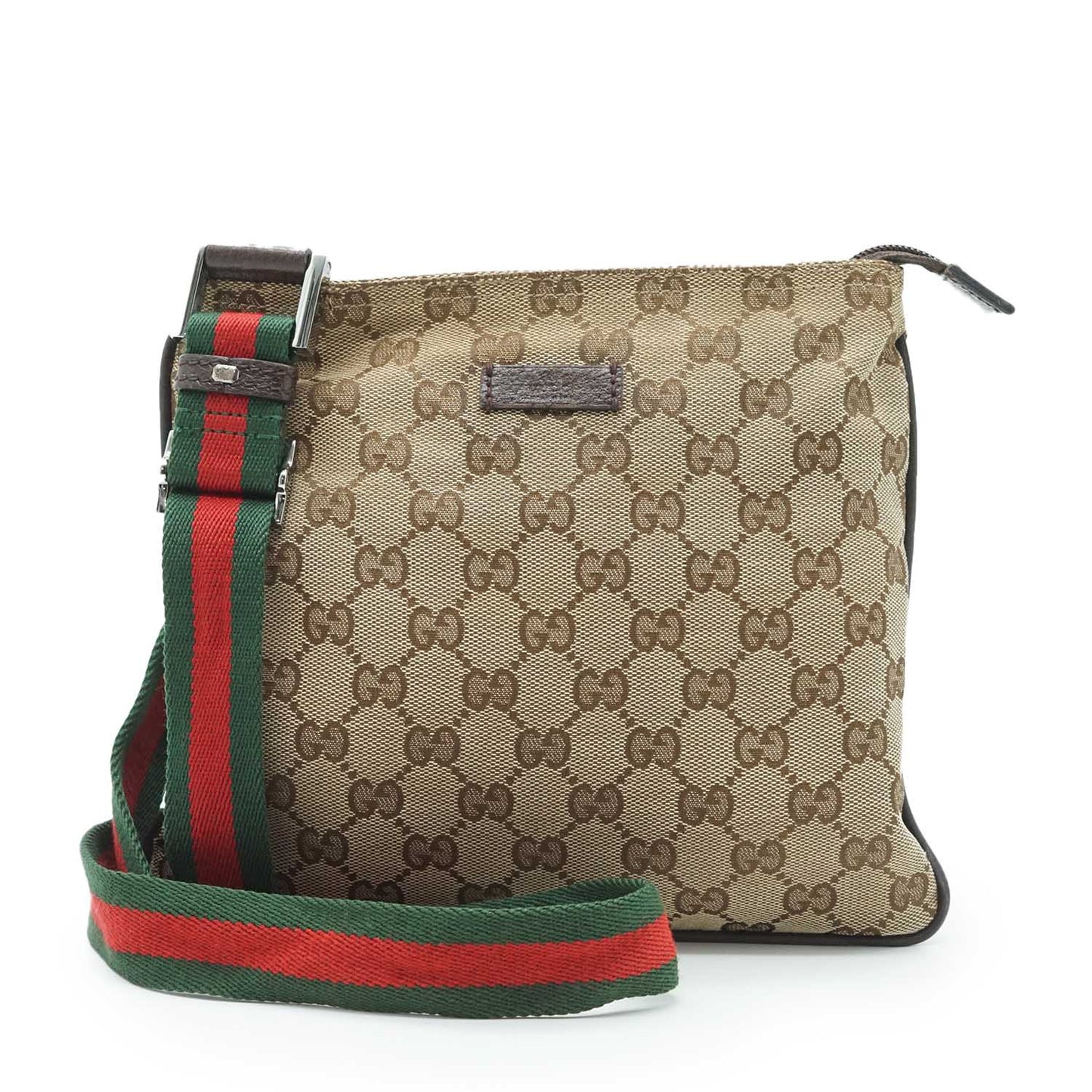 GG Canvas Sherry Line Messenger Bag