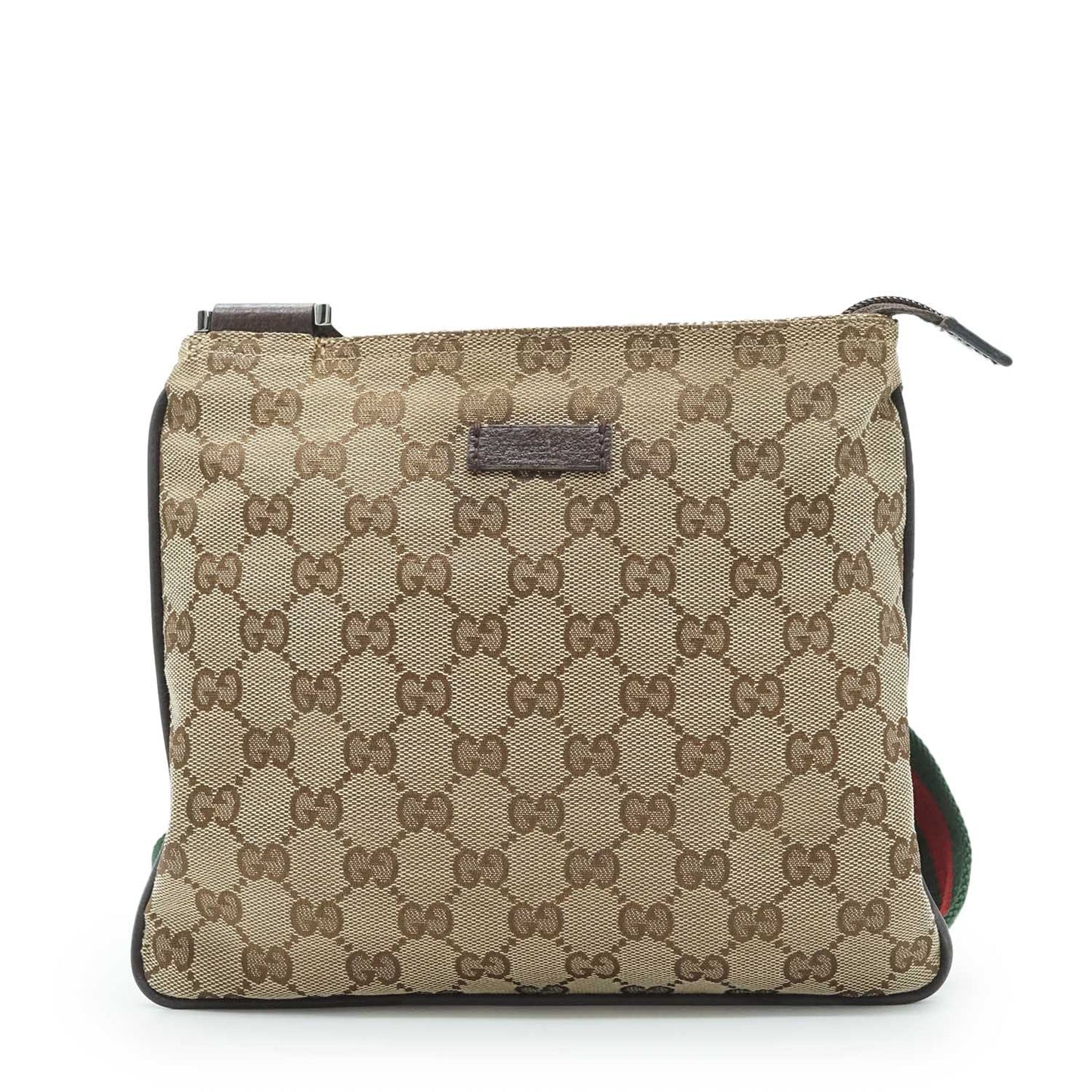 GG Canvas Sherry Line Messenger Bag