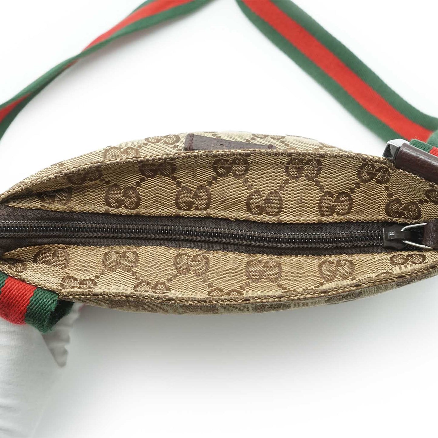 GG Canvas Sherry Line Messenger Bag