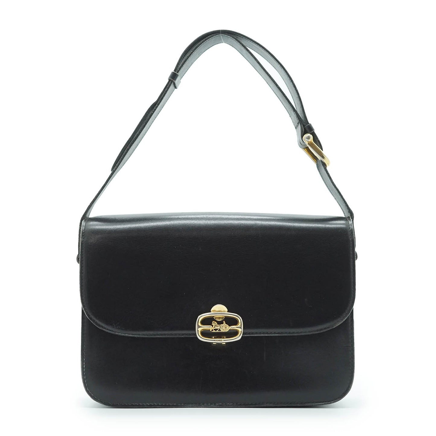 Horse Carriage Vintage Leather Shoulder Bag