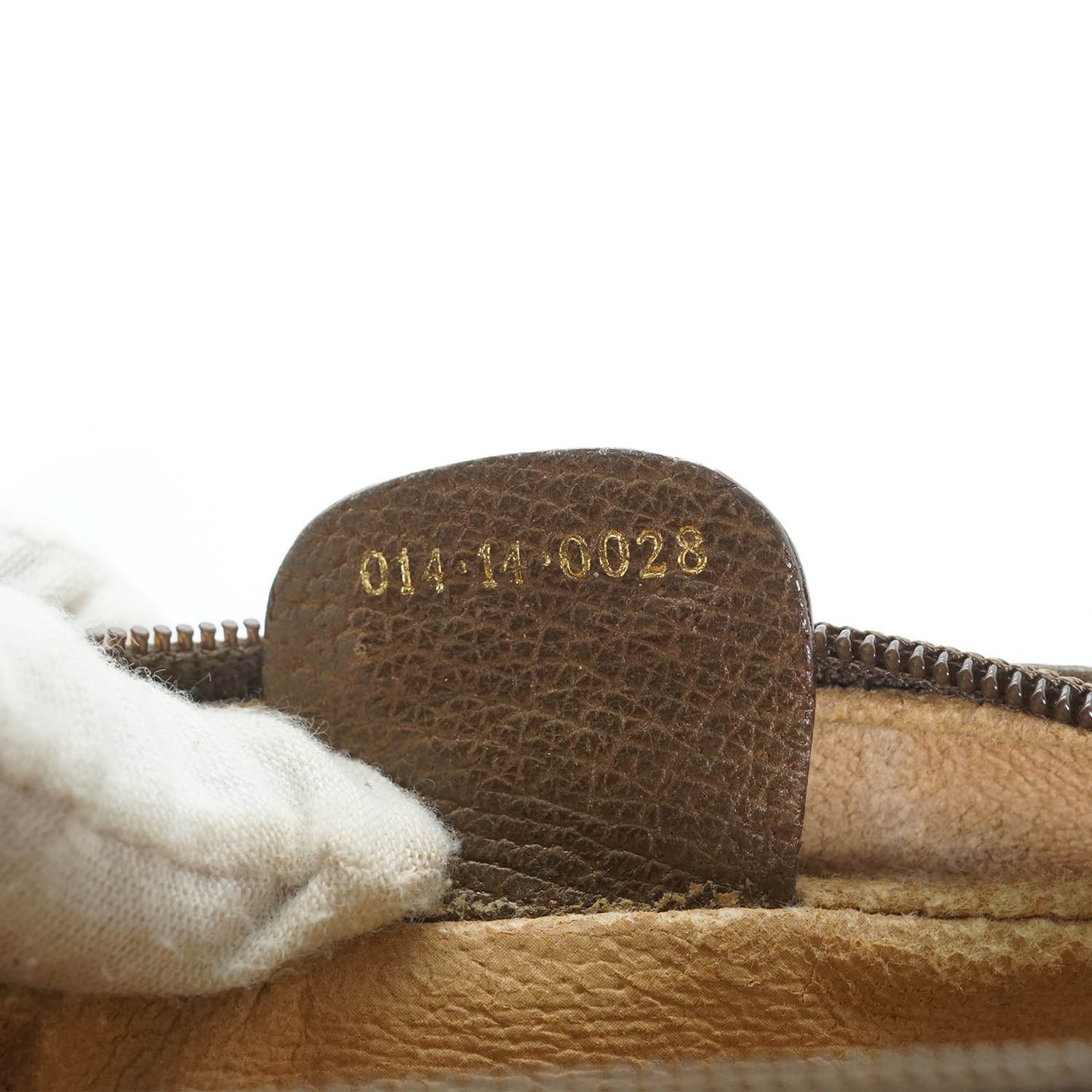 GG Supreme Coated Canvas Vintage Wristlet Pouch