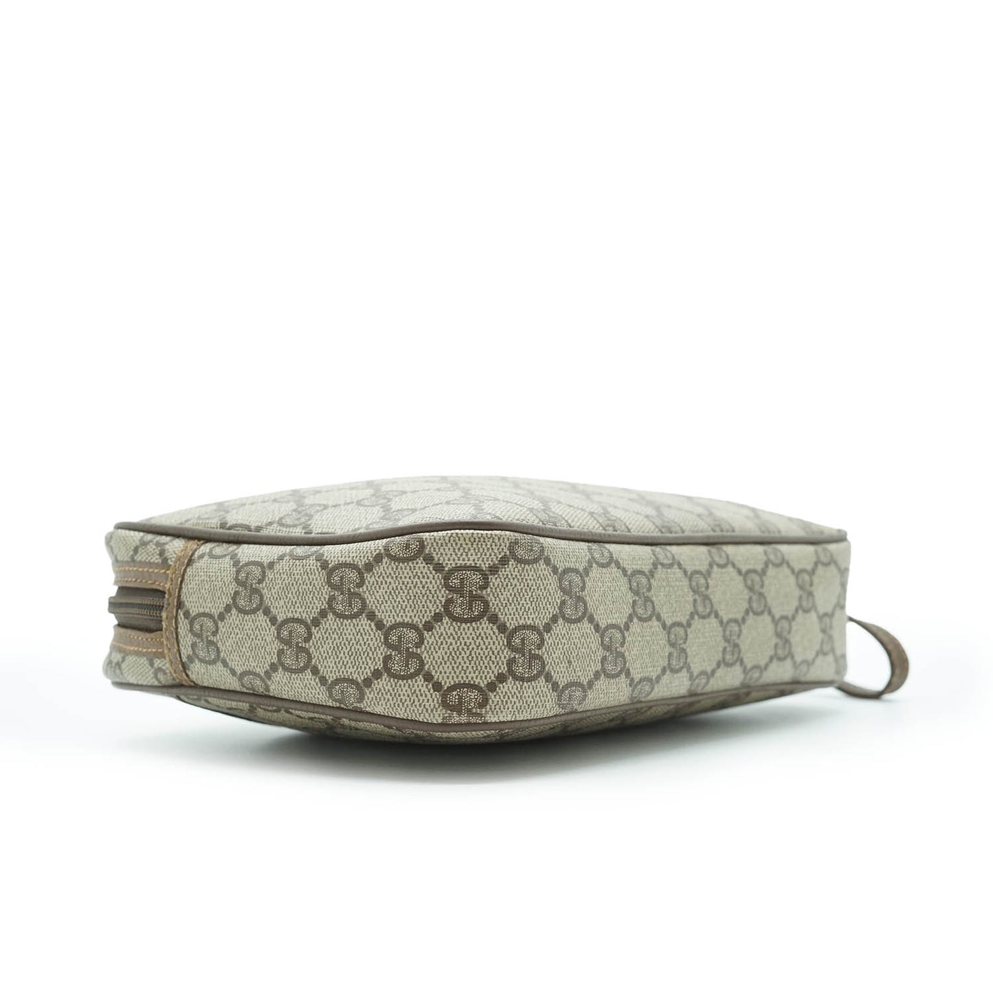 GG Supreme Coated Canvas Vintage Wristlet Pouch