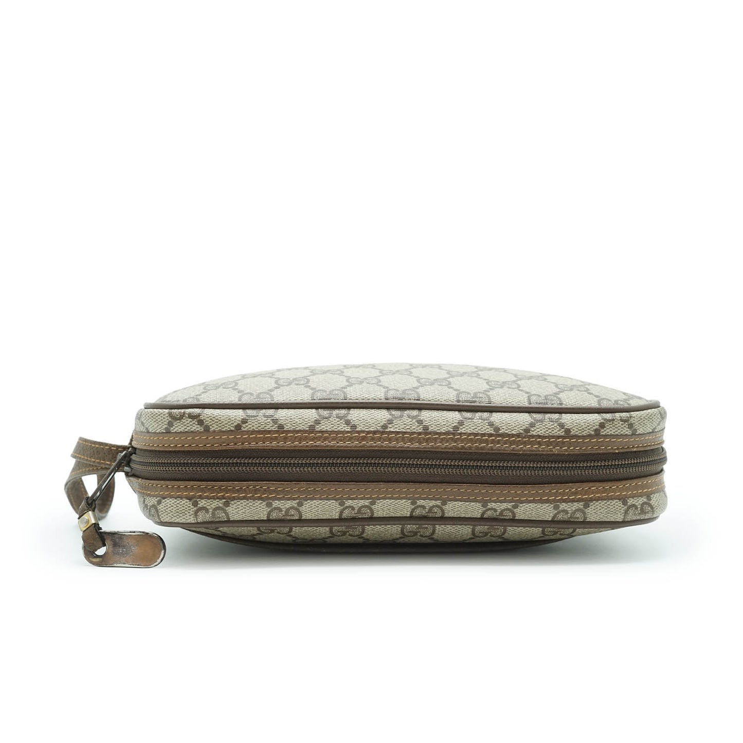 GG Supreme Coated Canvas Vintage Wristlet Pouch