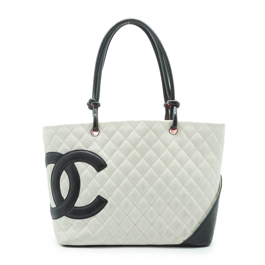 Cambon Lambskin Matelasse Large Tote