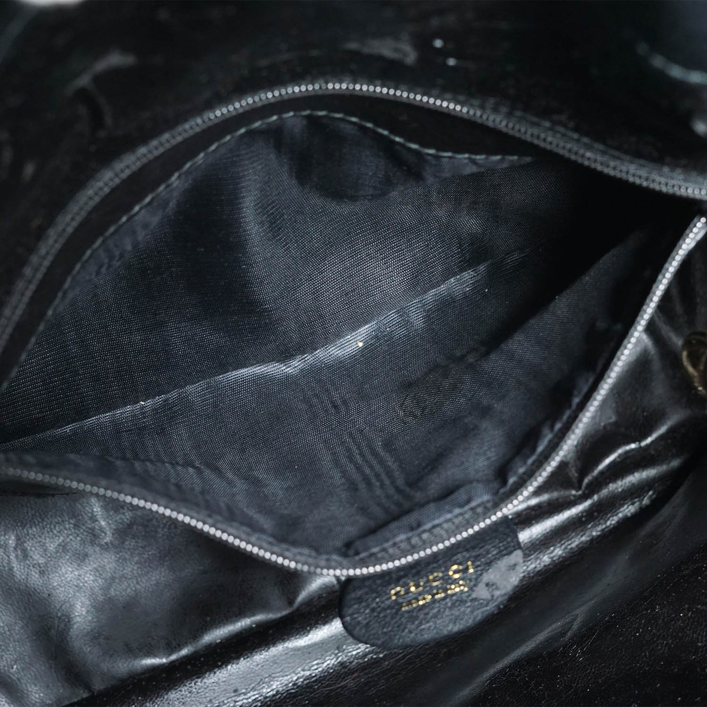 Bamboo Handle 2way Leather Tote