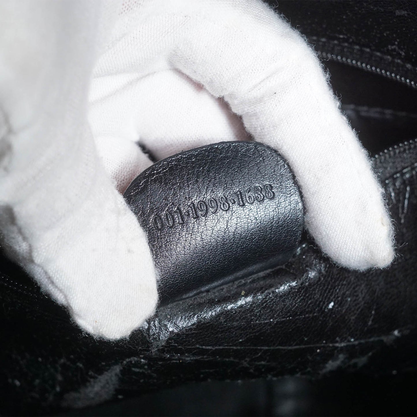 Bamboo Handle 2way Leather Tote