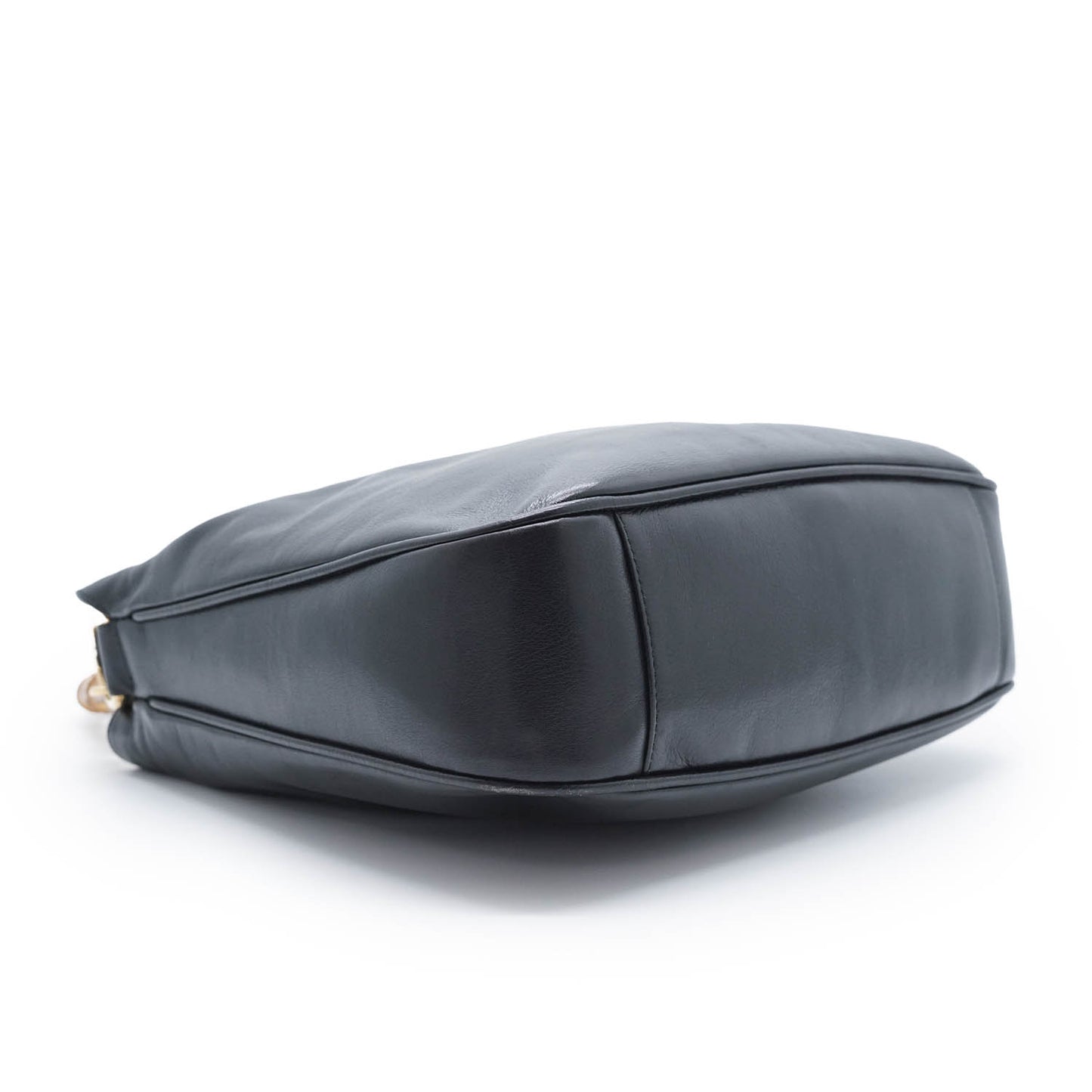 Bamboo Handle 2way Leather Tote