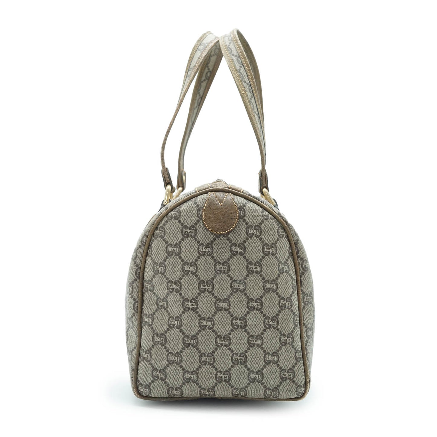 GG Supreme Gucci Plus Vintage Coated Canvas Boston Bag