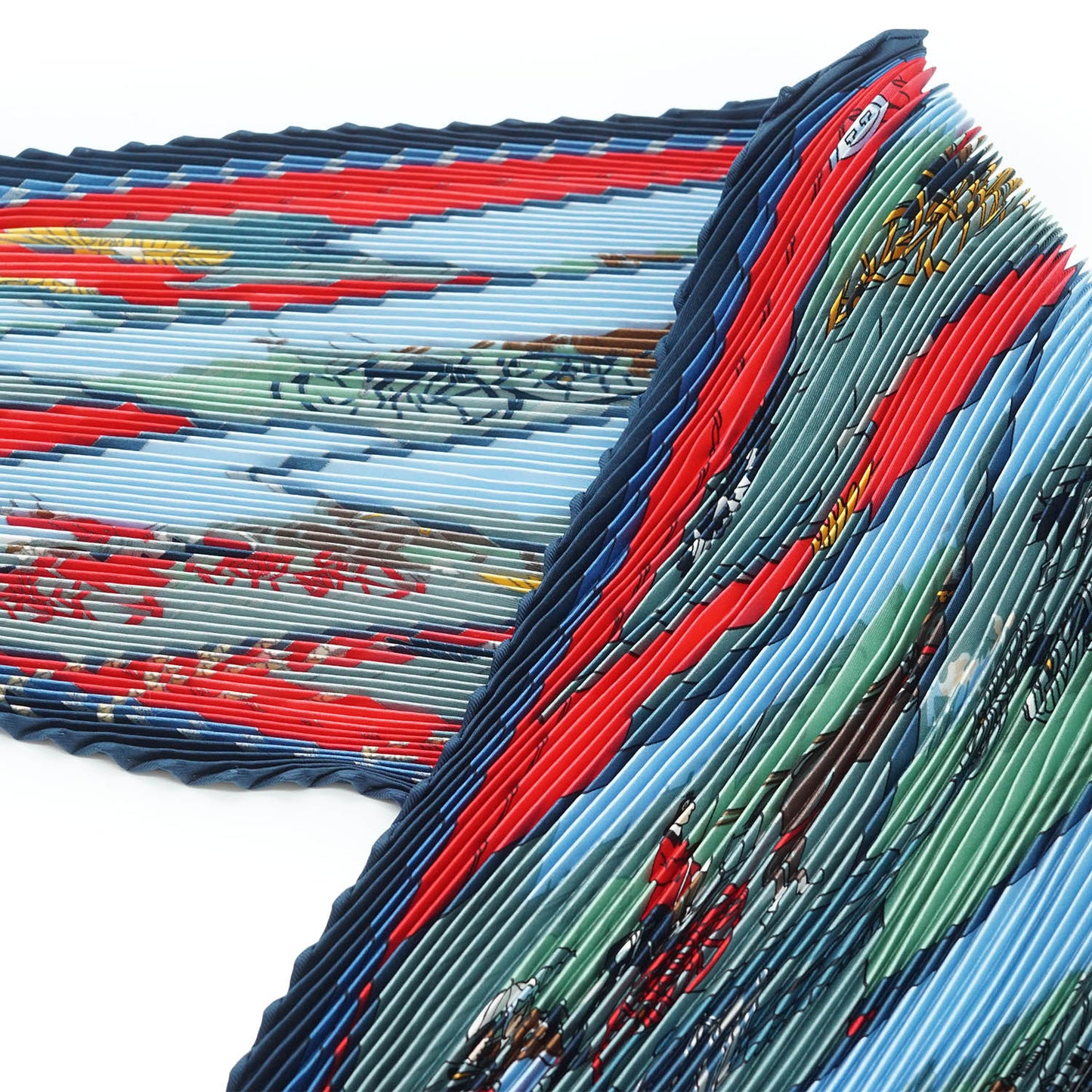 Couvee d'Hermes Silk Carre Plisse 90