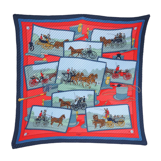Couvee d'Hermes Silk Carre Plisse 90