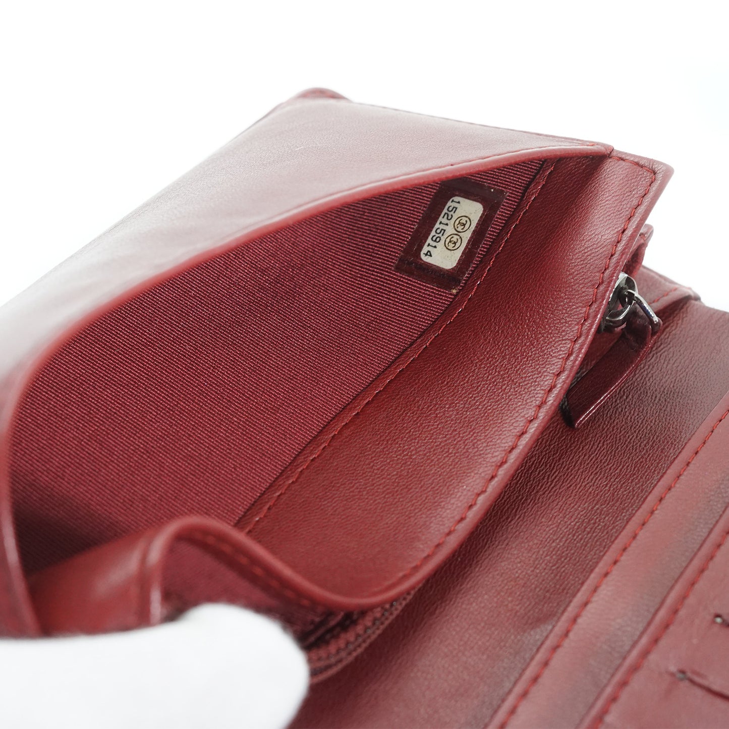 Classic Lambskin Matelasse Round Long Wallet