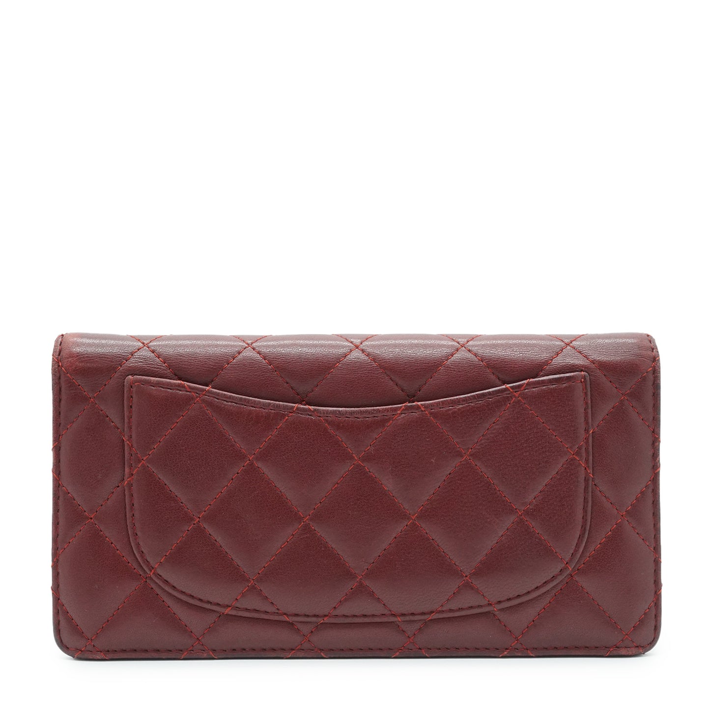 Classic Lambskin Matelasse Round Long Wallet