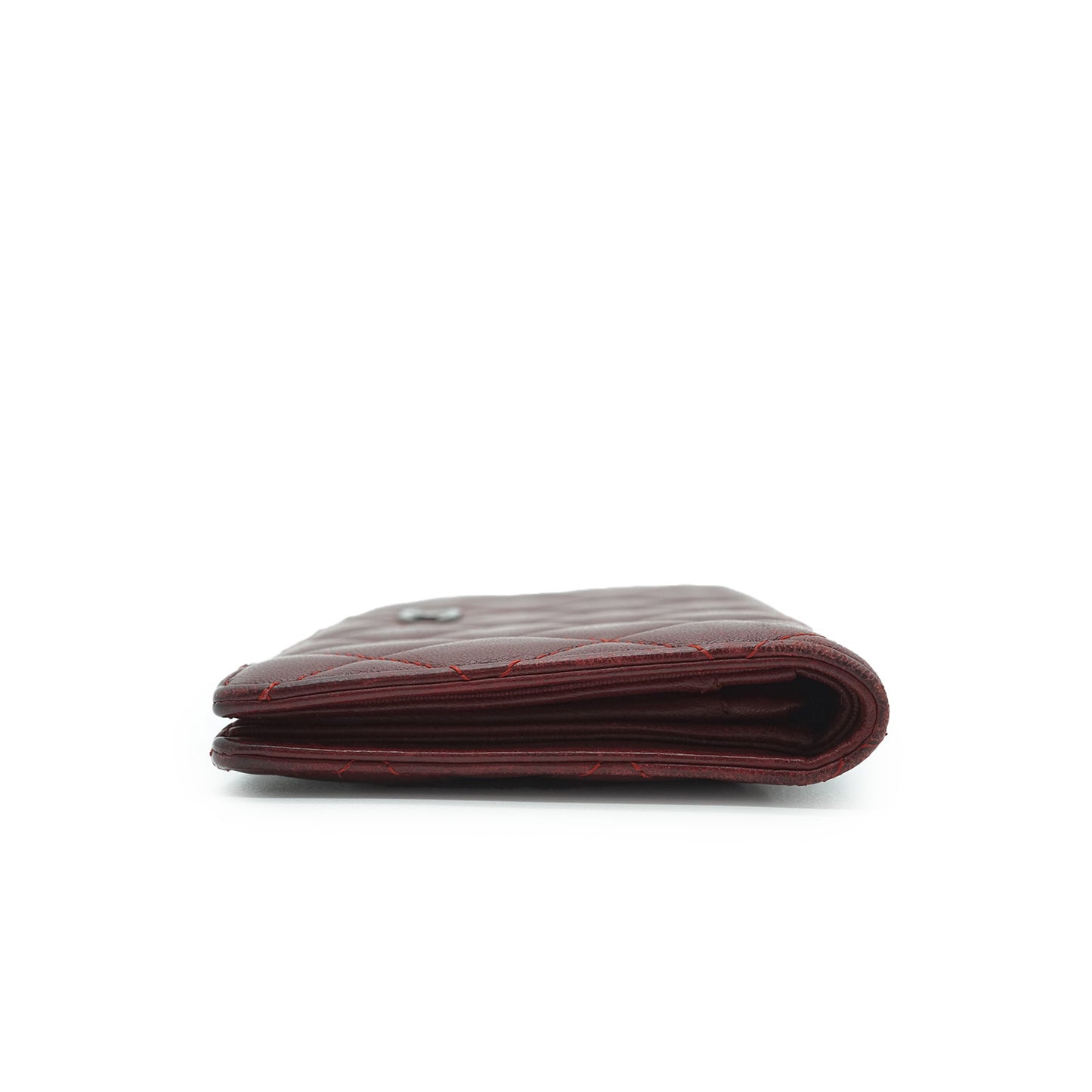 Classic Lambskin Matelasse Round Long Wallet