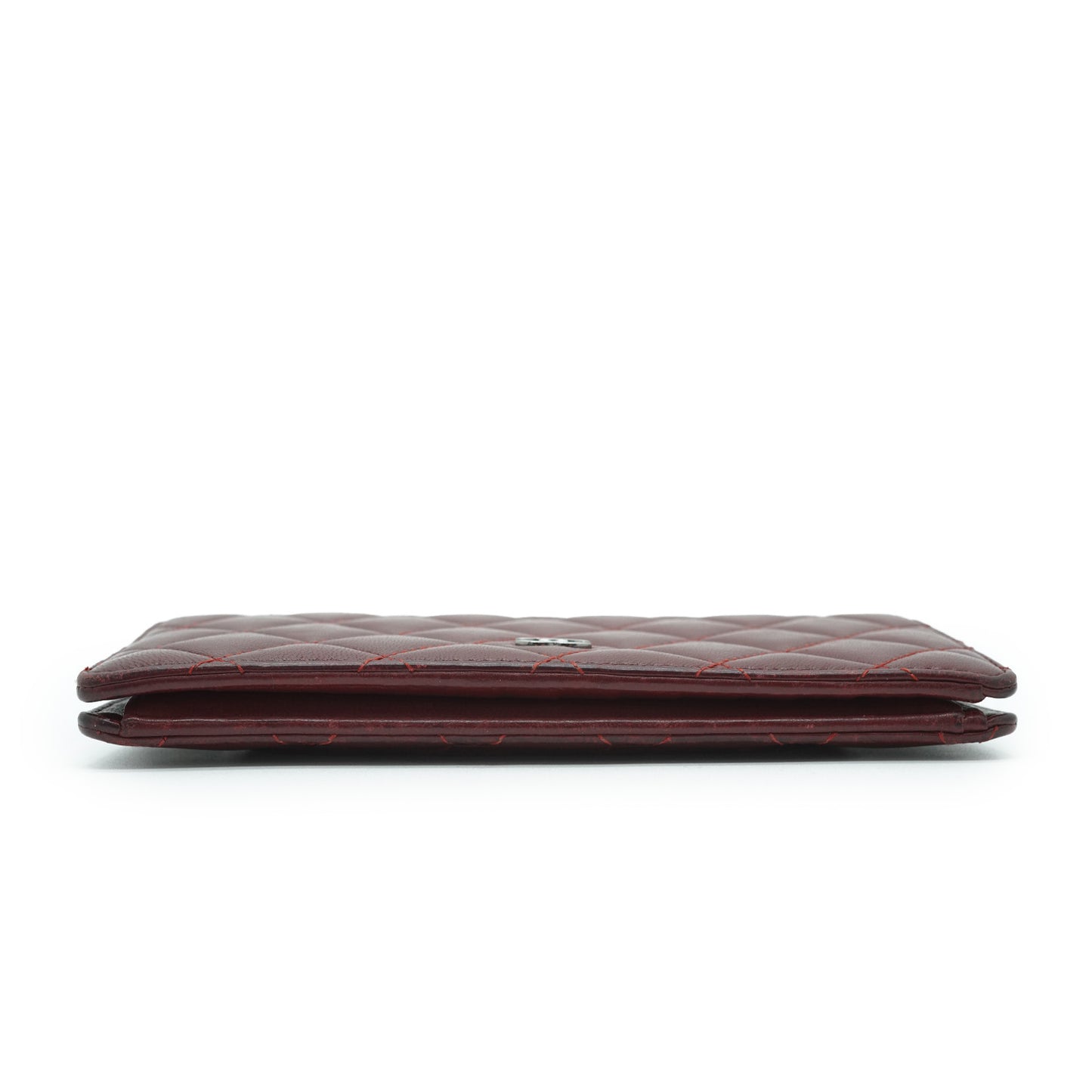 Classic Lambskin Matelasse Round Long Wallet
