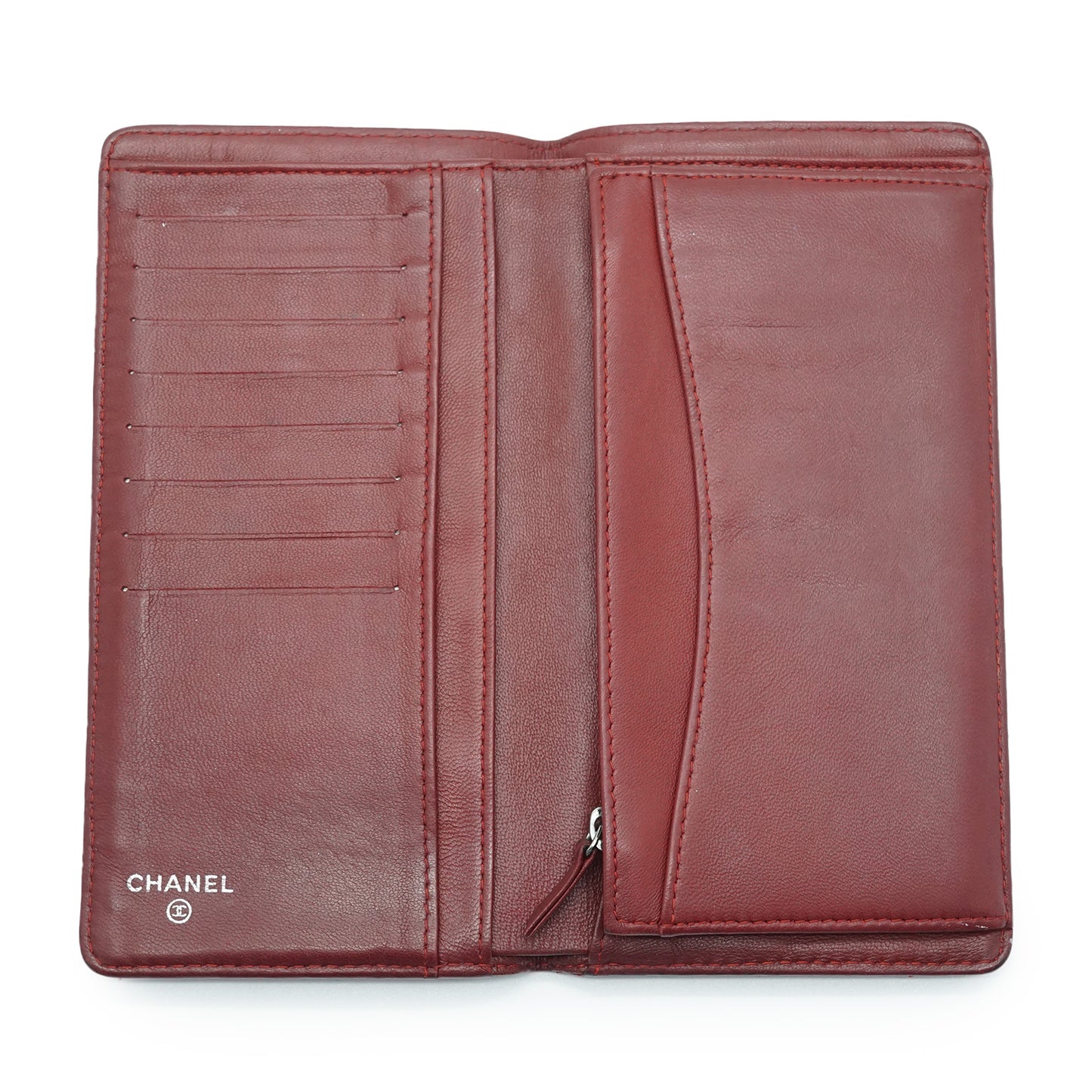 Classic Lambskin Matelasse Round Long Wallet