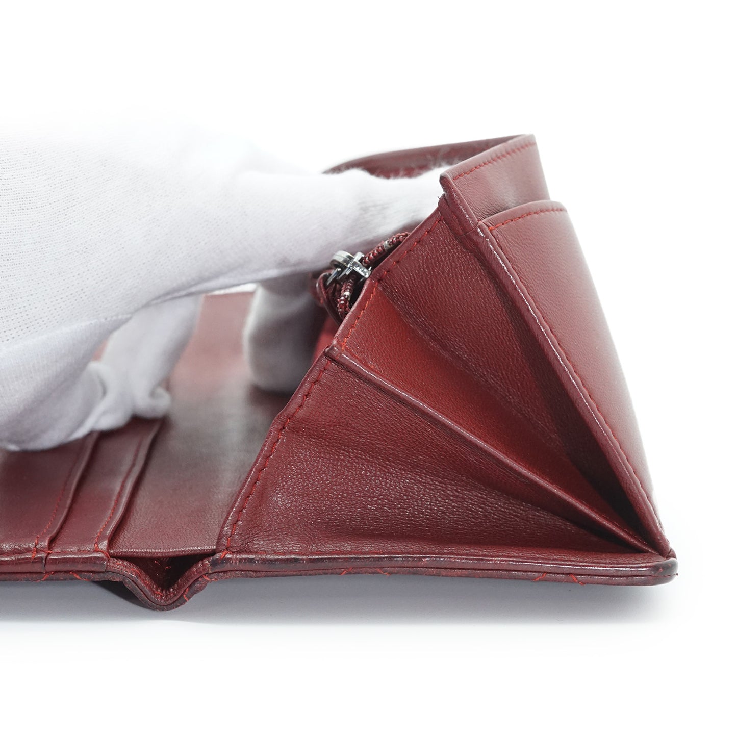 Classic Lambskin Matelasse Round Long Wallet