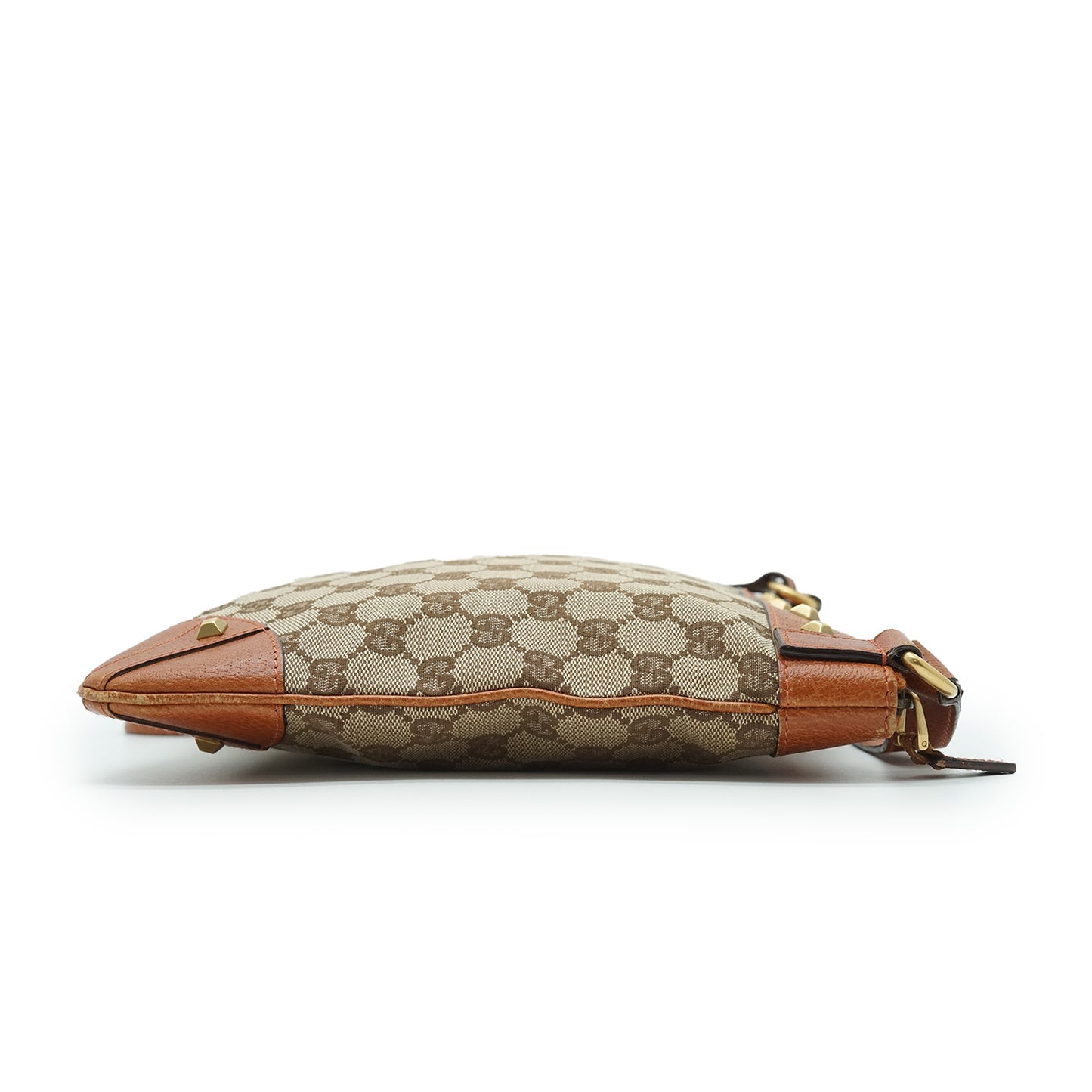 GG Canvas Leather Studs Square Crossbody Bag