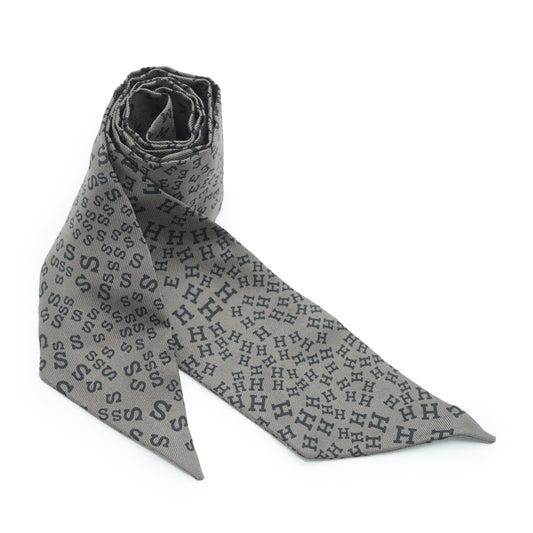 Hermes Scattered Letters Silk Twilly