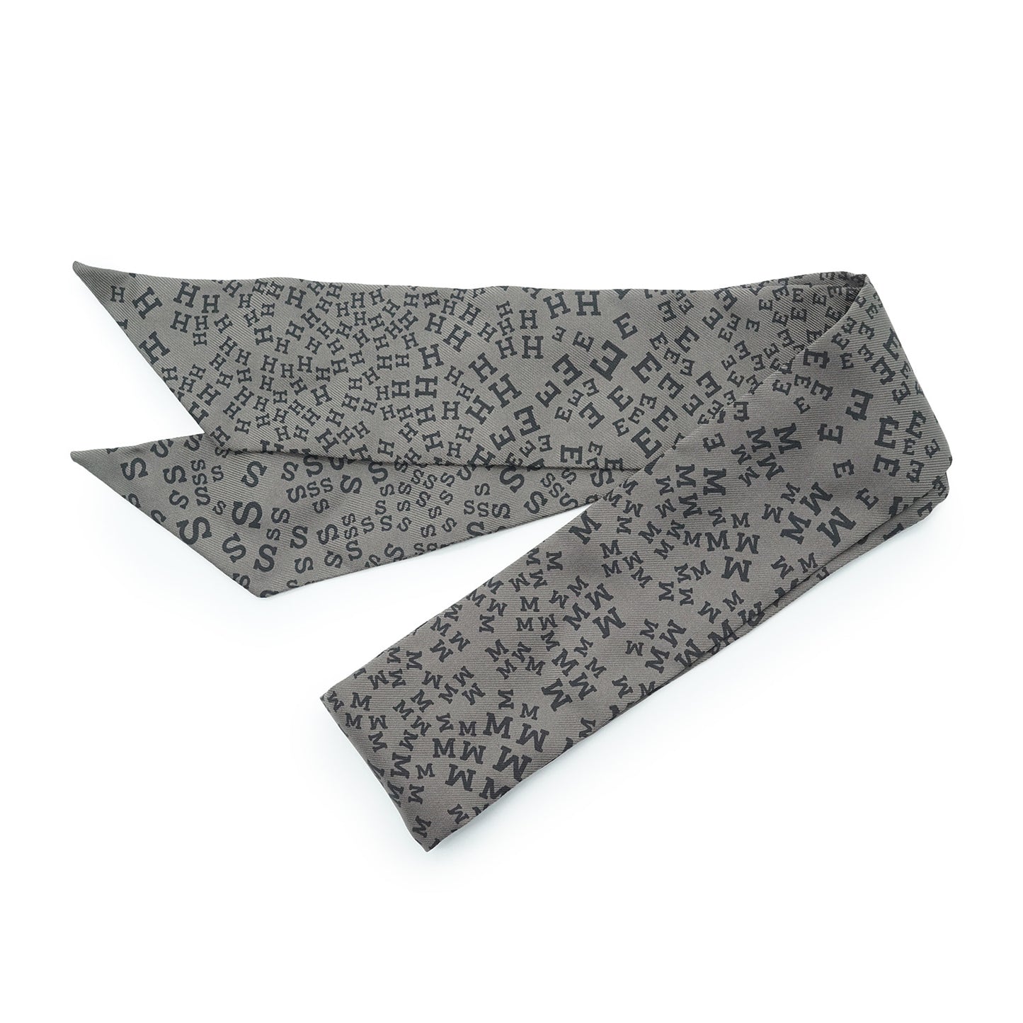 Hermes Scattered Letters Silk Twilly