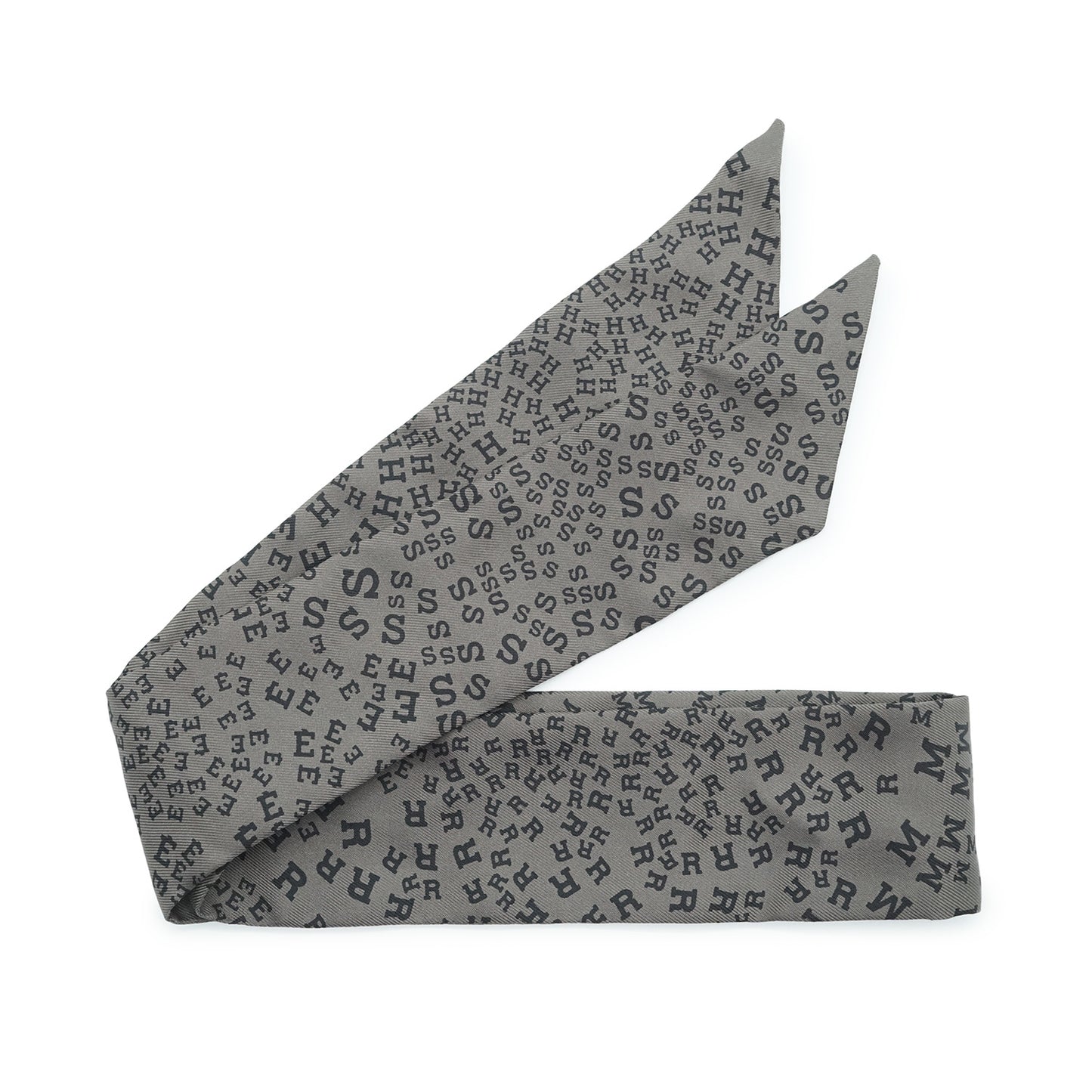 Hermes Scattered Letters Silk Twilly