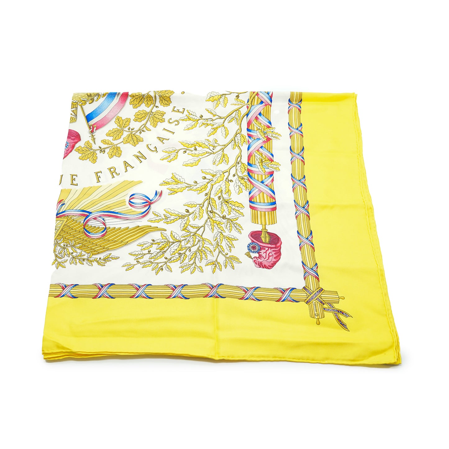 1789 Liberte Egalite Fraternite Republique Francaise Silk Carre 90