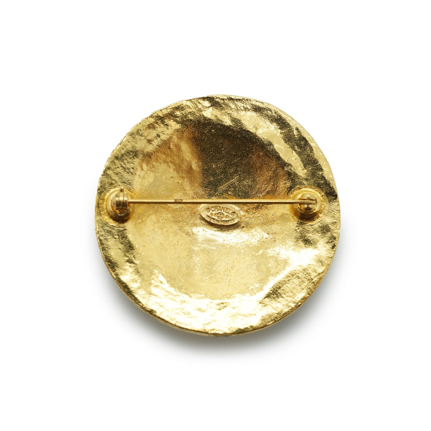 Coco Mark Filigree Medallion Brooch GP