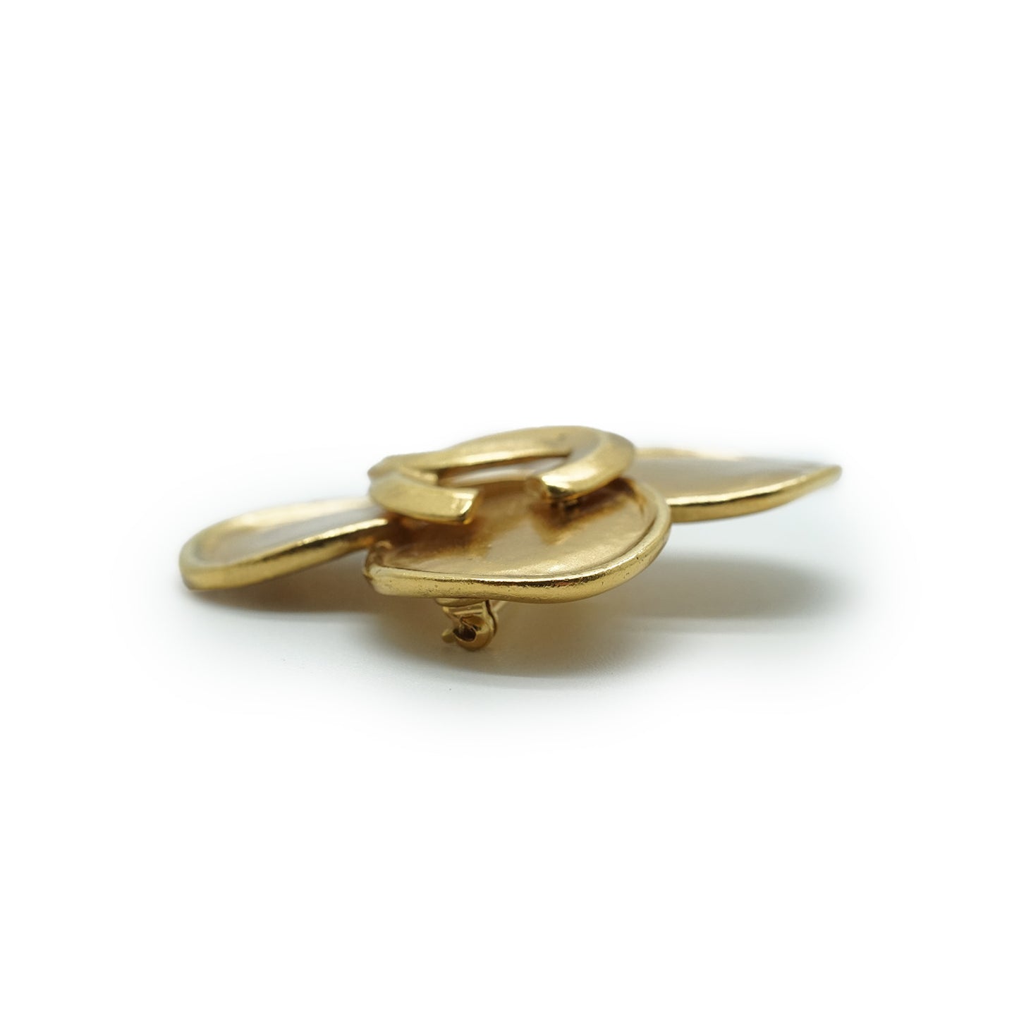 Coco Mark Four Leaf Clover Brooch GP