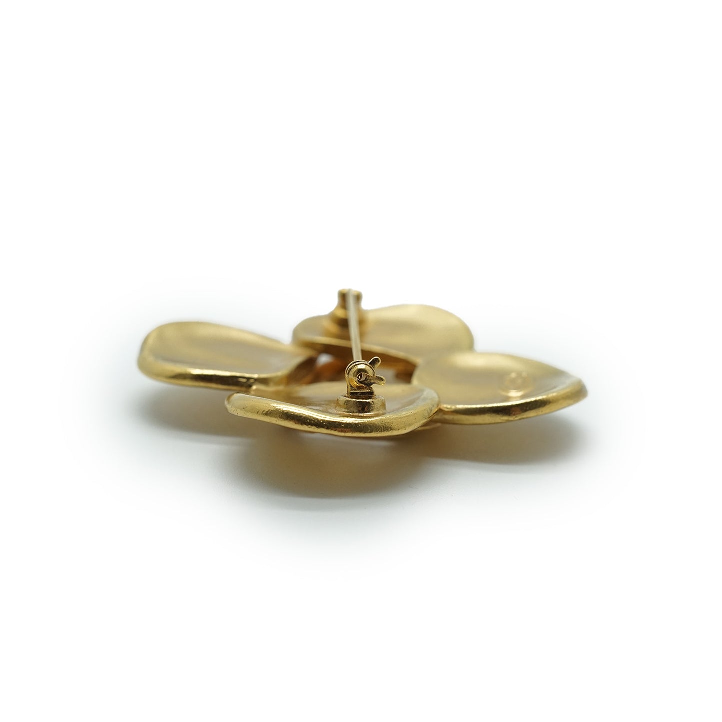 Coco Mark Four Leaf Clover Brooch GP